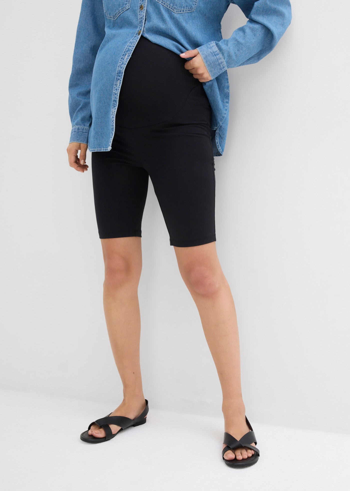 bonprix Radlerhose  aus elastischem Material, mit Jerseybund, kurze Leggings