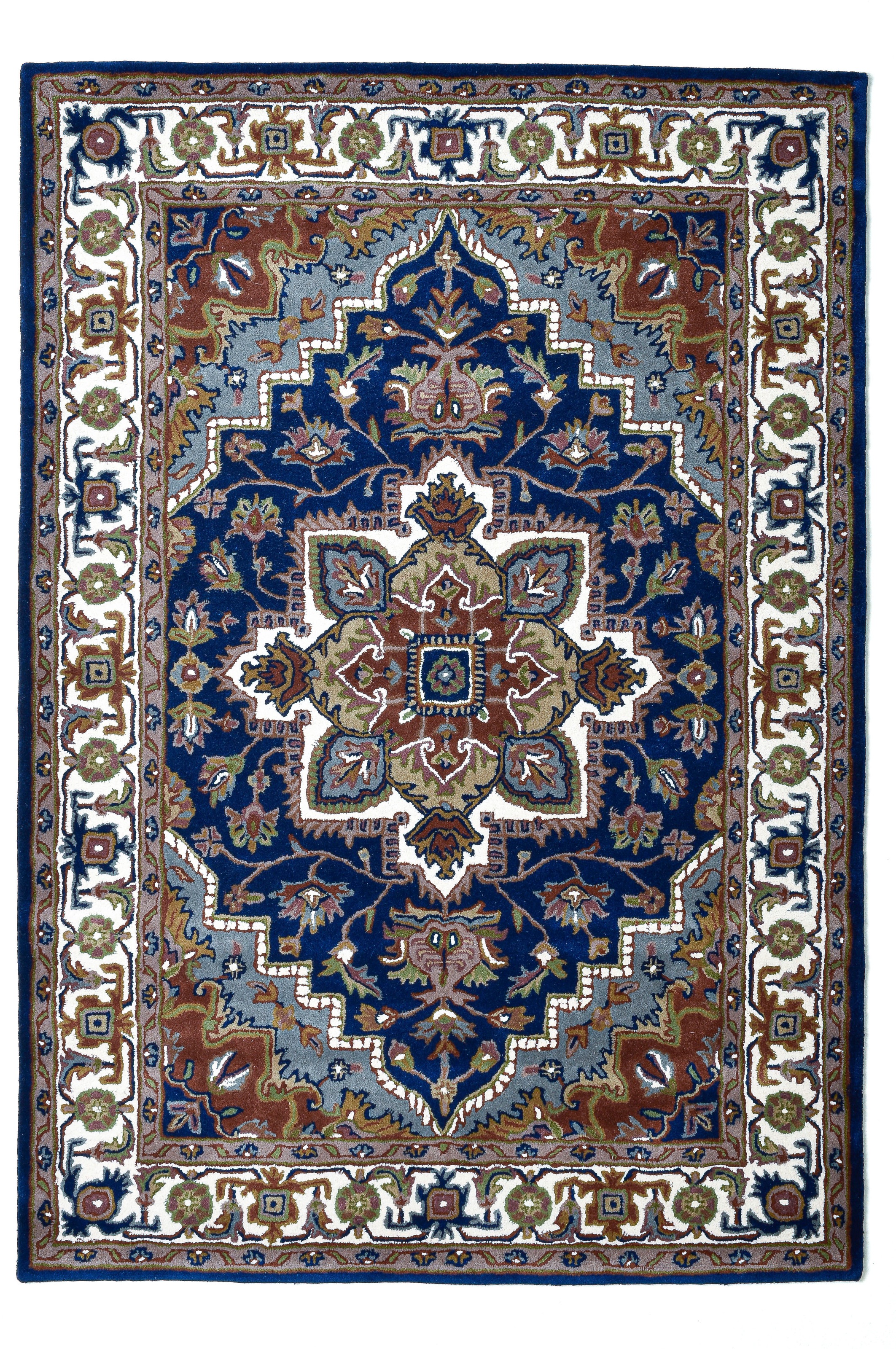 my home Wollteppich »Aman«, rechteckig, 14 mm Höhe, reine Wolle, Orient-Opt günstig online kaufen
