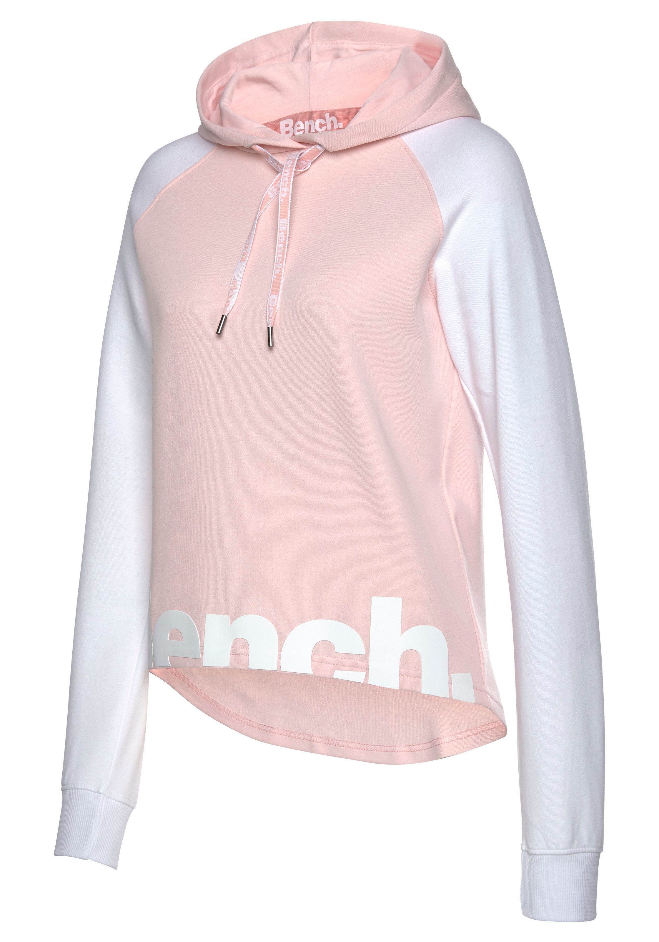 Bench. Loungewear Kapuzensweatshirt, mit farblich abgesetzten Ärmeln kaufen Logodruck, online Hoodie und Loungeanzug