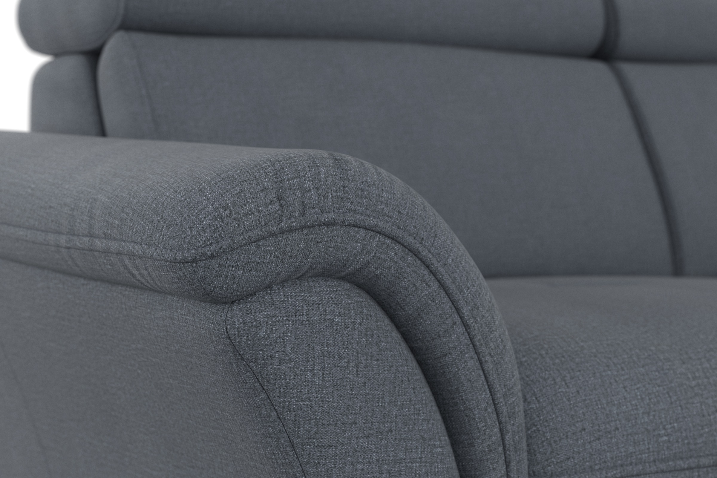 Home affaire Ecksofa »Lindgren L-Form«, wahlweise mit Bett mit klappbaren Rollen, Kasten und Kopfverstellung