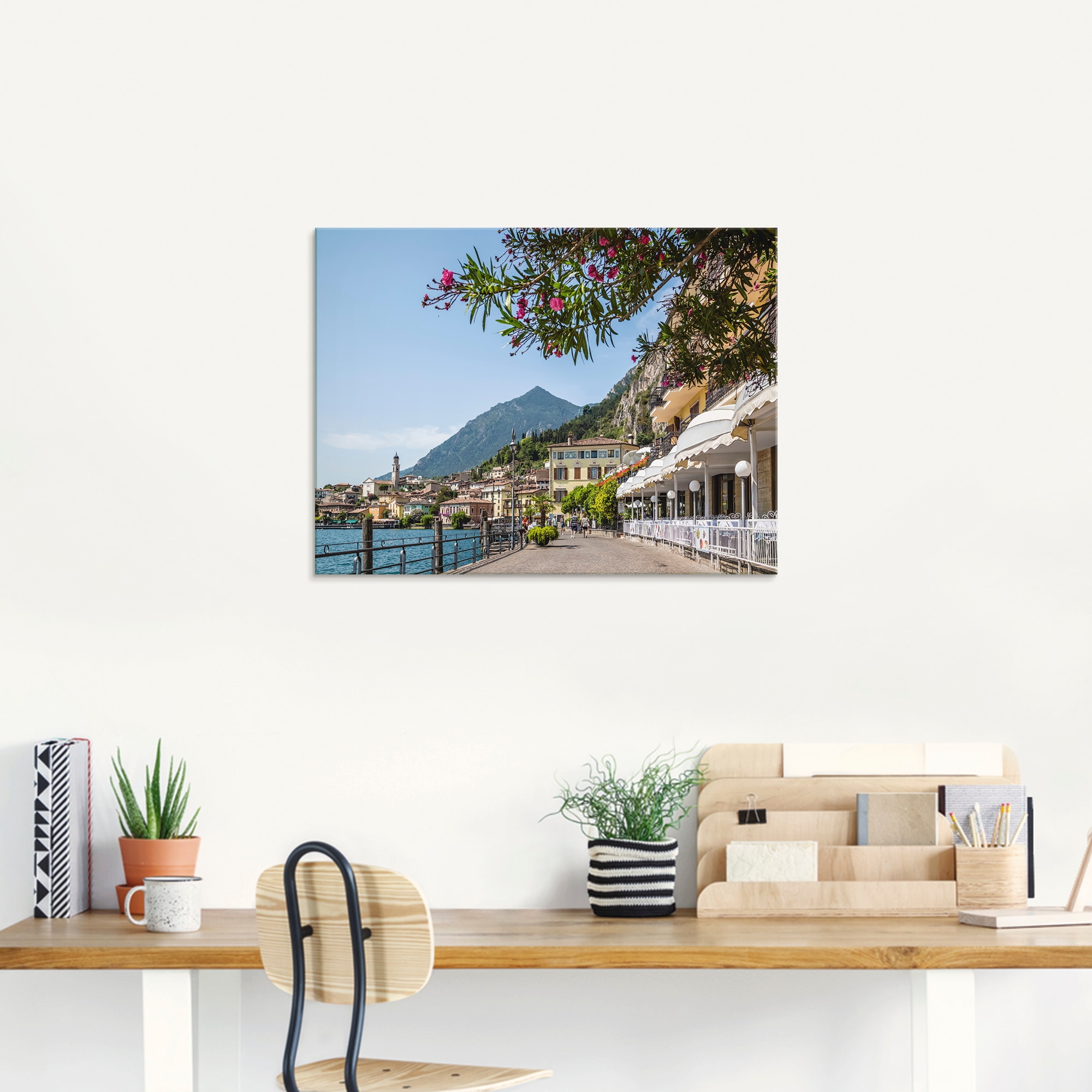 Artland Glasbild »Gardasee Limone sul Garda«, Europa, (1 St.), in verschiedenen Größen