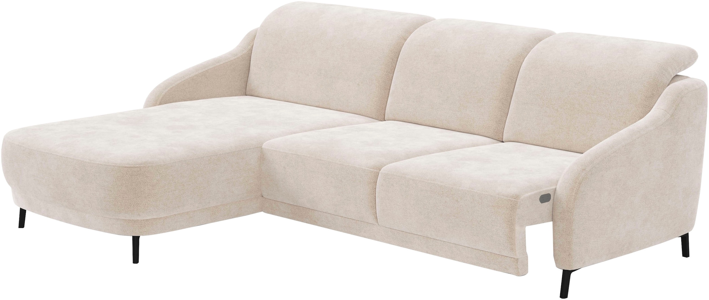 sit&more Ecksofa »Blues L-Form«, wahlweise mit Klapptisch und USB