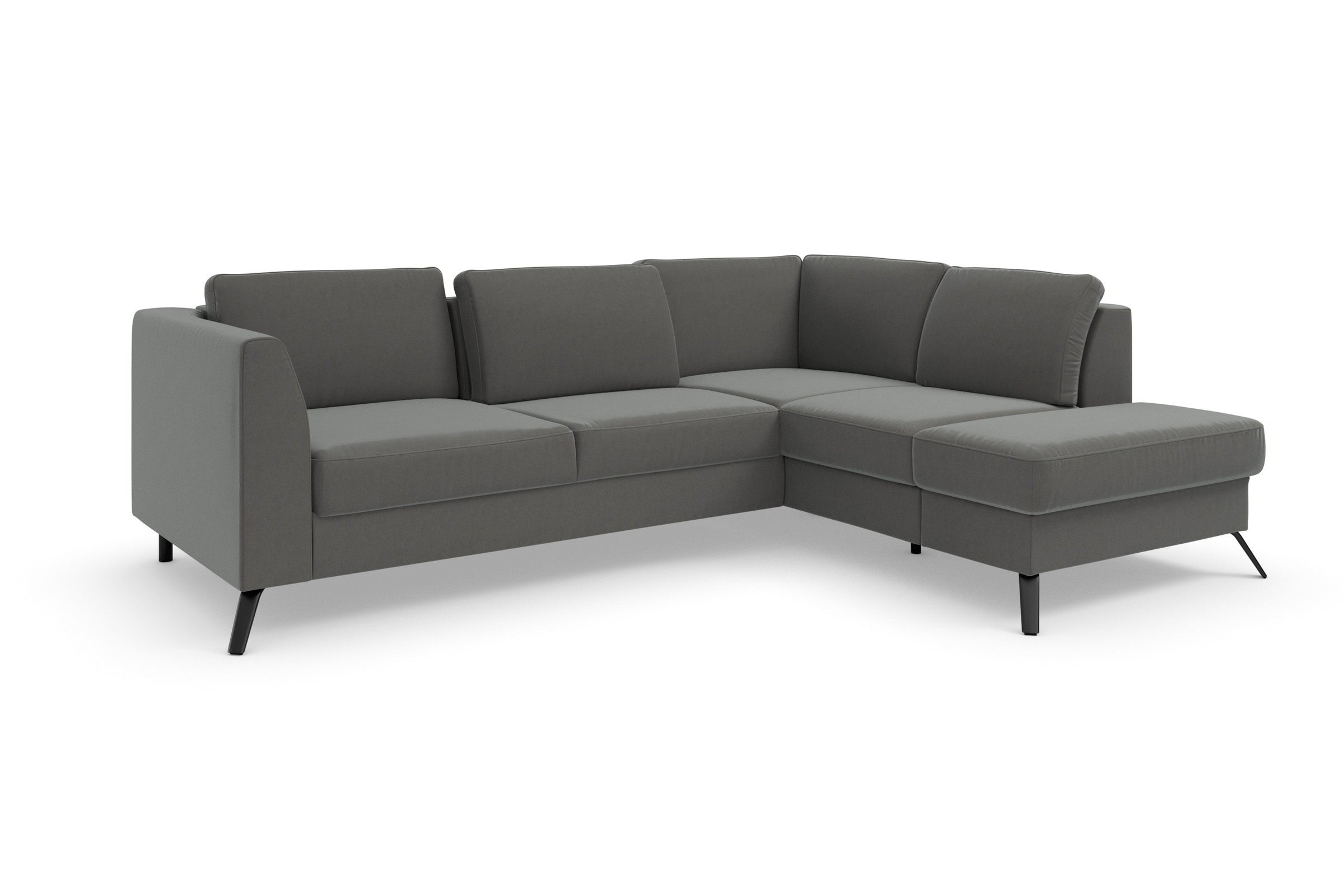 sit&more Ecksofa »Olsen L-Form«, inklusive Sitztiefenverstellung, wahlweise mit Bettfunktion, 15cm hoch