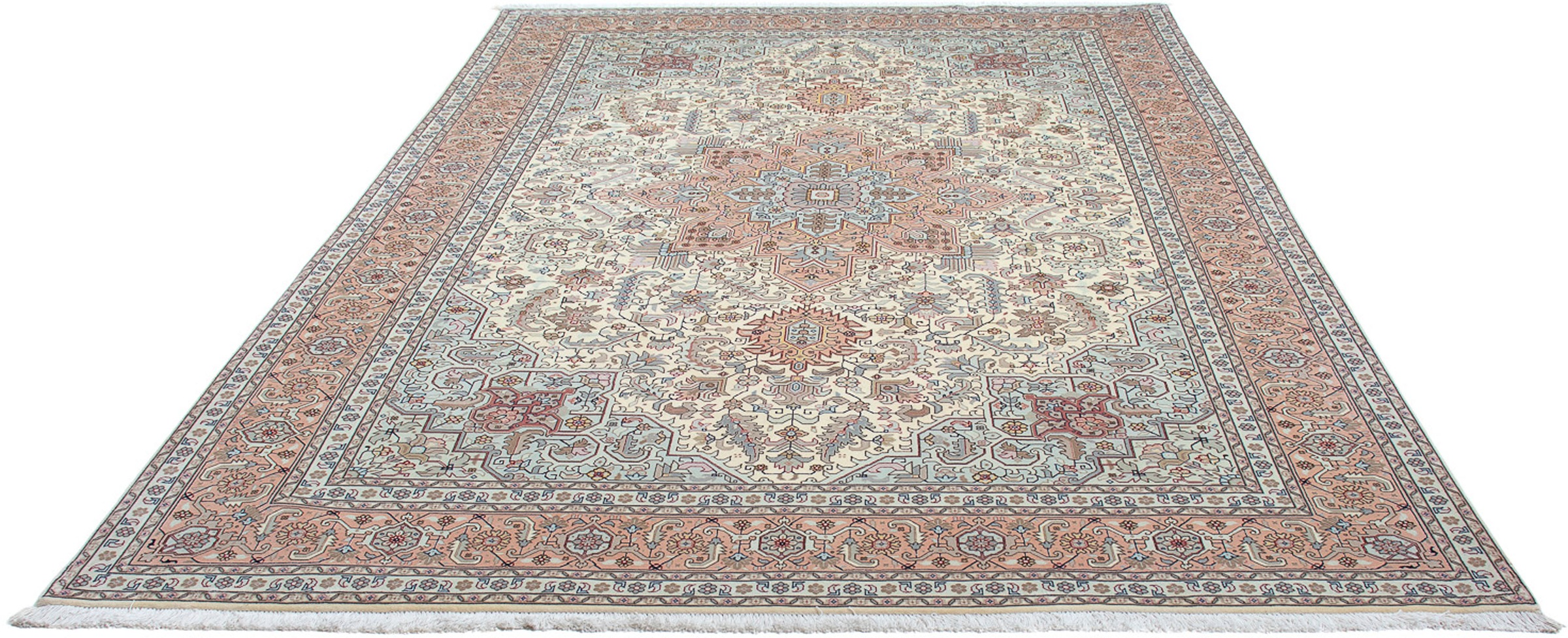 morgenland Orientteppich »Perser - Täbriz - Royal - 304 x 212 cm - beige«, günstig online kaufen