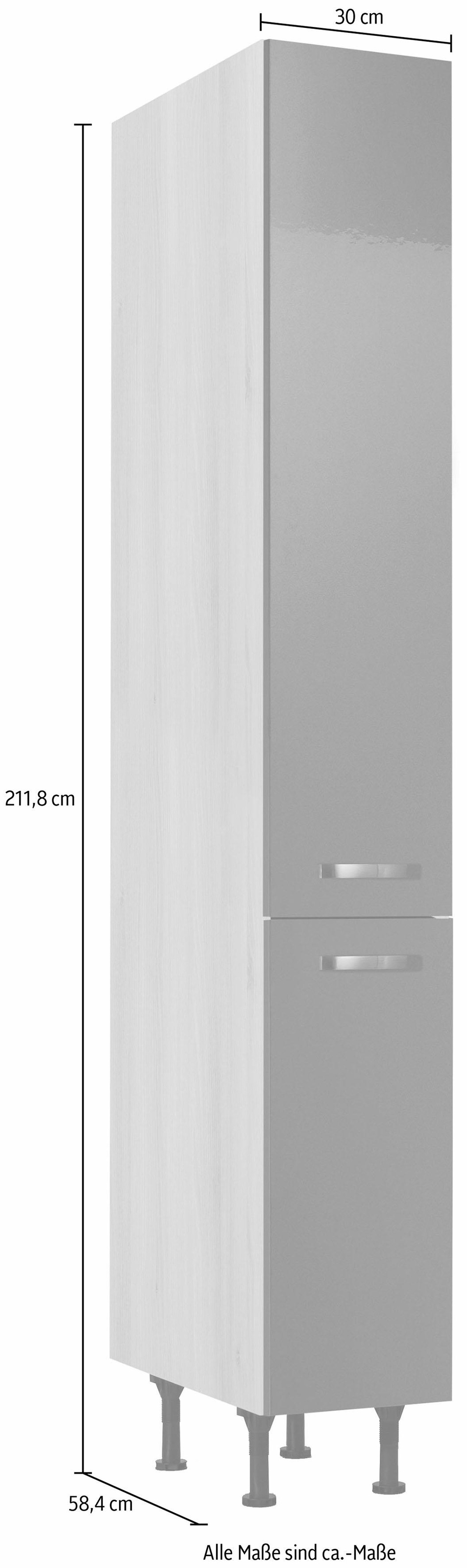 OPTIFIT Apothekerschrank »Cara«, mit 2 Vollauszügen und 5 Ablagen, höhenverstellbare Füße, Breite 30 cm