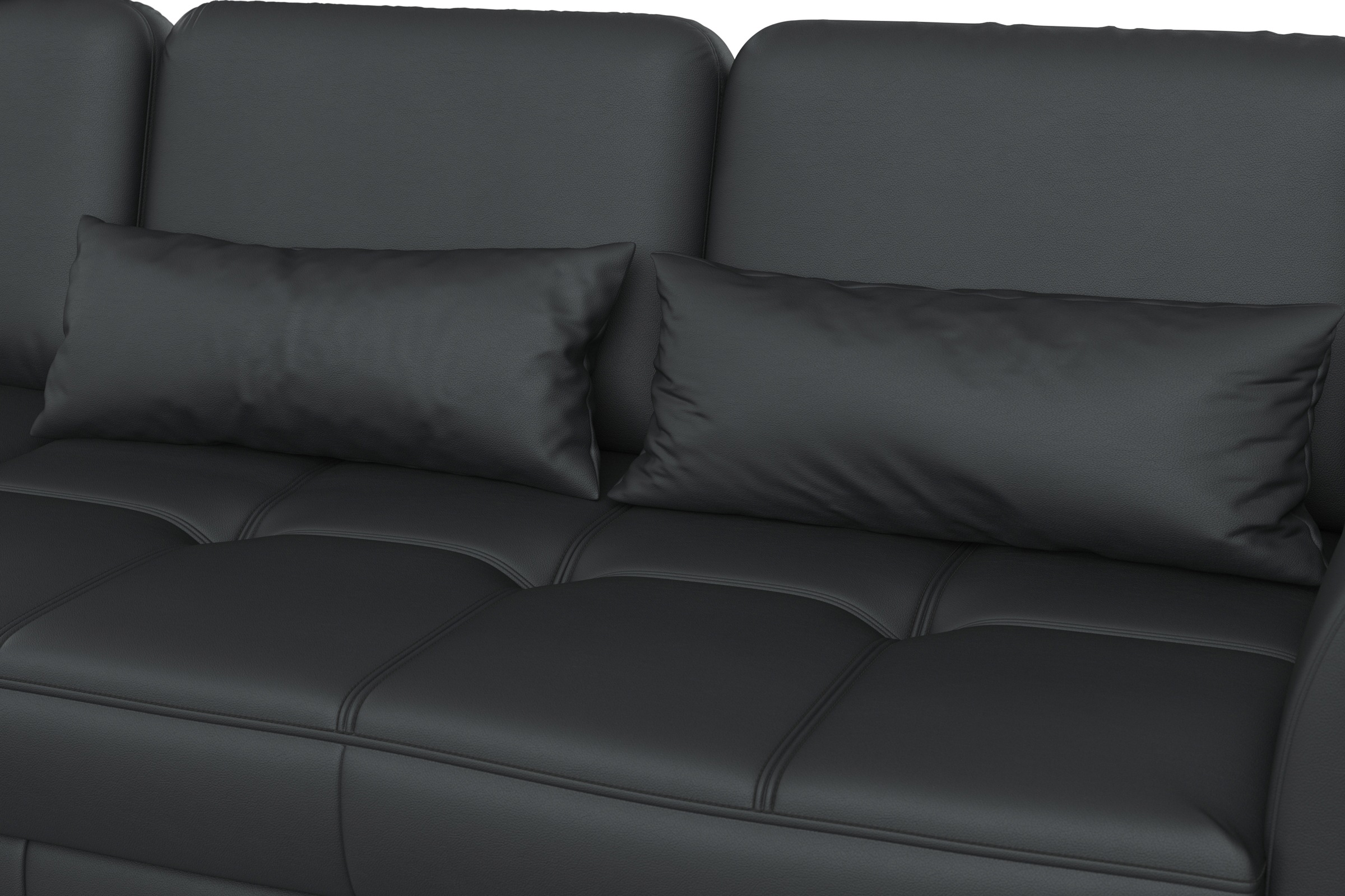 sit&more Ecksofa »Bendigo L-Form«, inklusive Sitztiefenverstellung, Bodenfreiheit 12 cm, in 2 Fußfarben