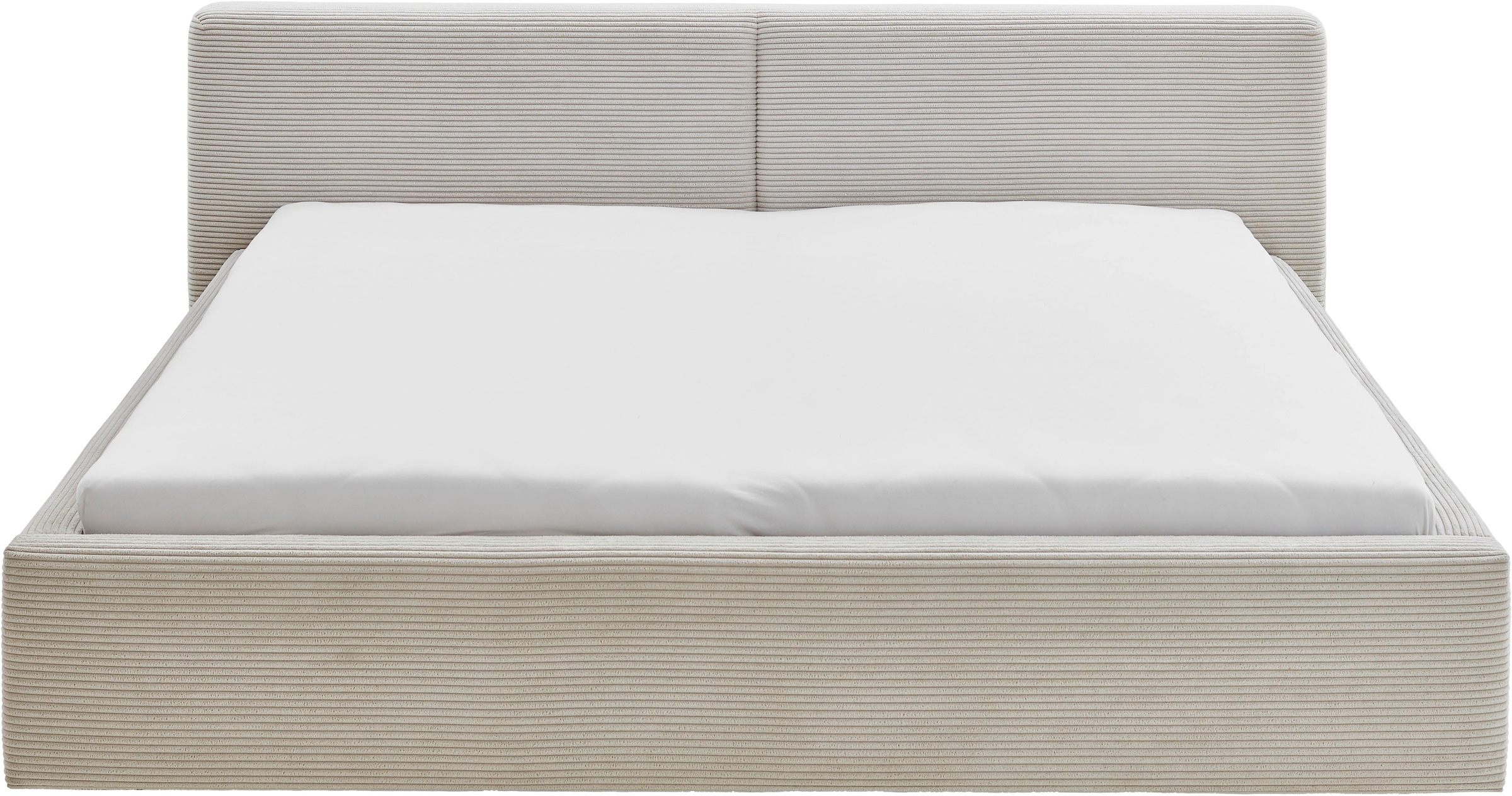 meise.möbel Polsterbett »Cube wahlweise mit Matratze und Bettkasten«, extra flaches Kopfteil, erhältlich in den Breiten 140cm, 160cm & 180cm