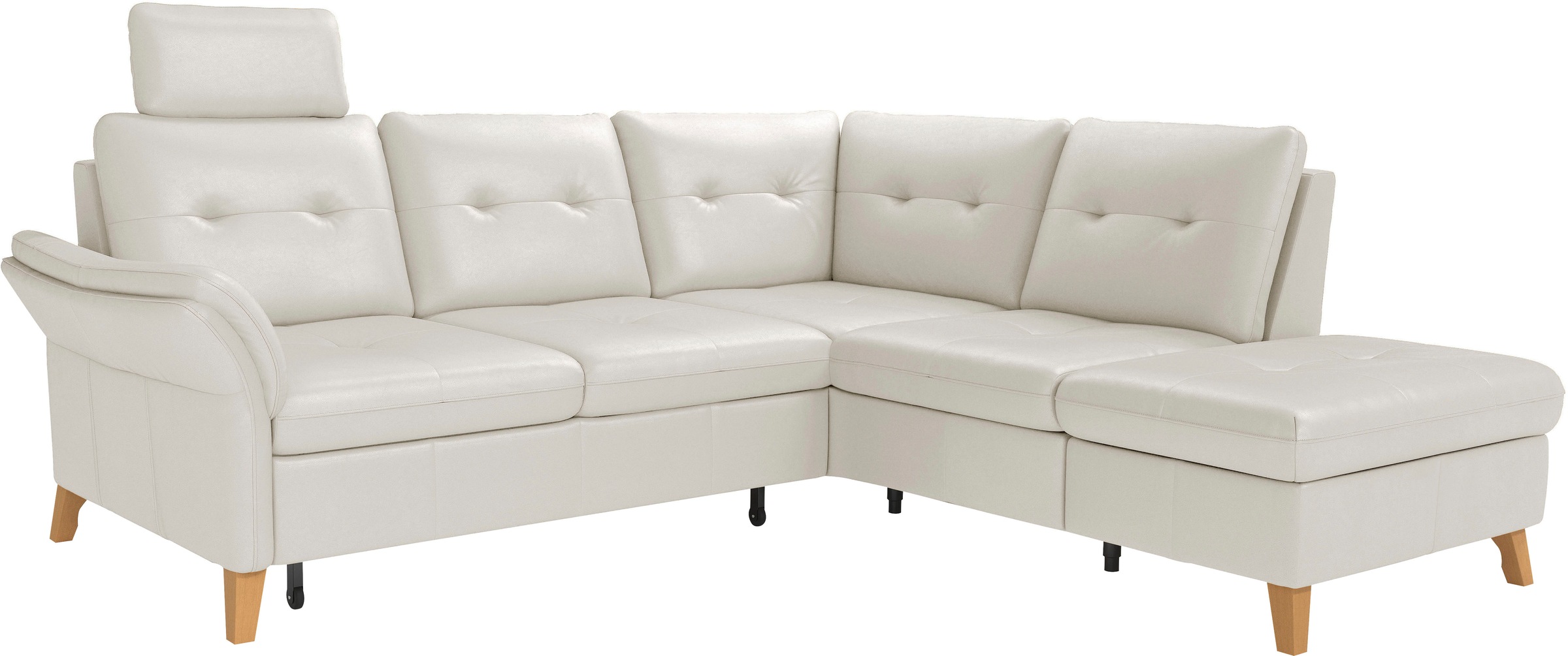 sit&more Ecksofa »Göteborg«, inkl. Sitztiefenverstellung, wahlweise mit Bettfunktion & Bettkasten