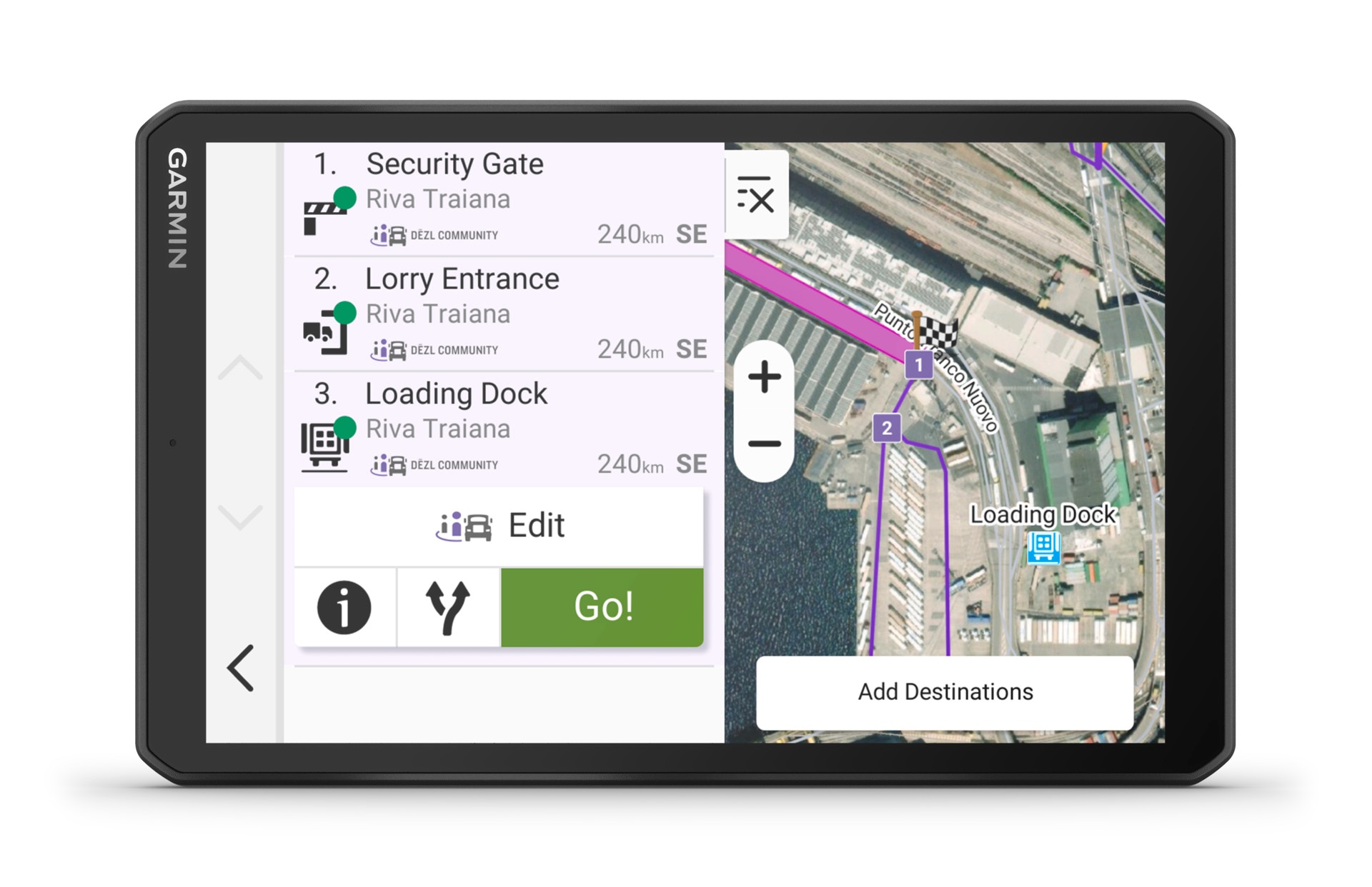 Garmin LKW-Navigationsgerät »dezl LGV820«, (Europa (49 Länder) Karten-Updates)