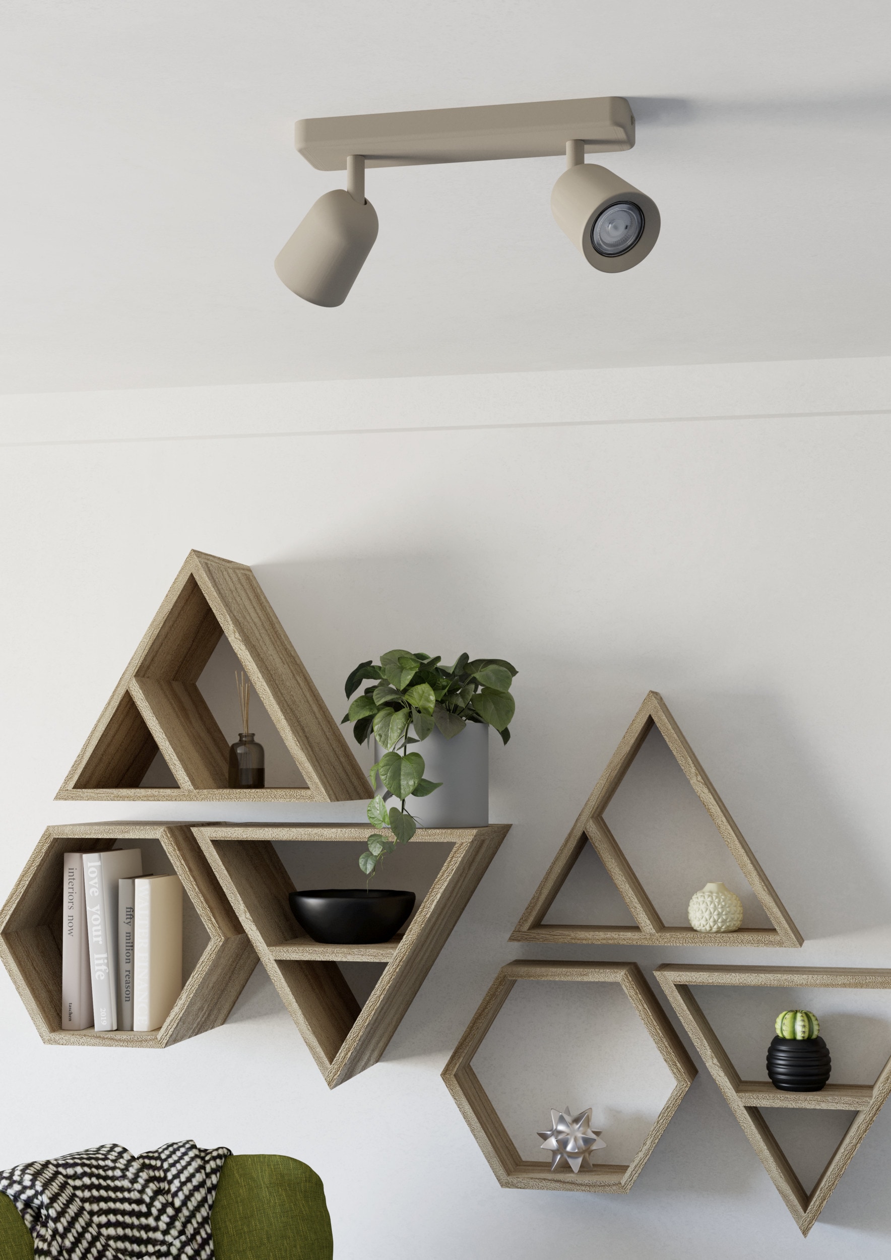 EGLO Deckenleuchte »CAMALDOLI Spotlampe - Stahl - GU10 - 2X10W - IP20« GU10 1 Stk. Wandleuchte, Wandspot, schwenkbar, Strahler, L30 x B4,5 x H11,5 cm