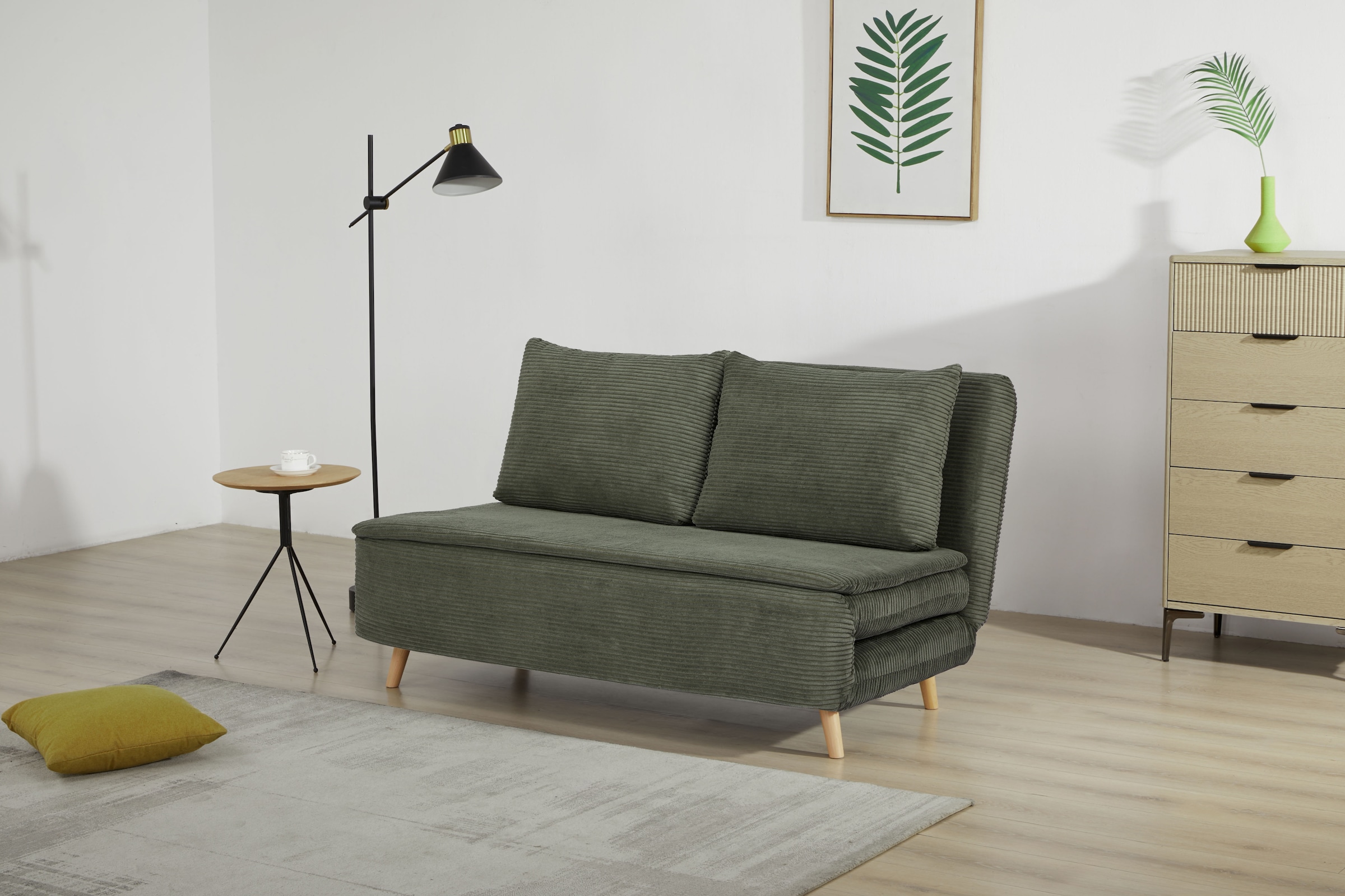 INOSIGN 2-Sitzer »AINSLEY 140 cm Breite«, Verstellbare Rückenlehne und Sofa mit Bettfunktion