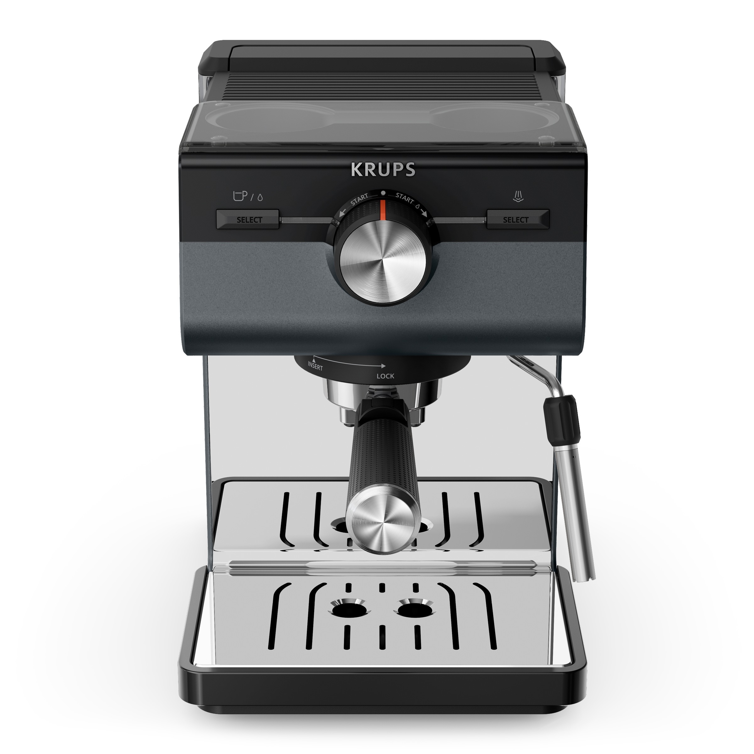 Krups Espressomaschine »XP384G Authentic+, Siebträger«, intuitives Bedienfe günstig online kaufen