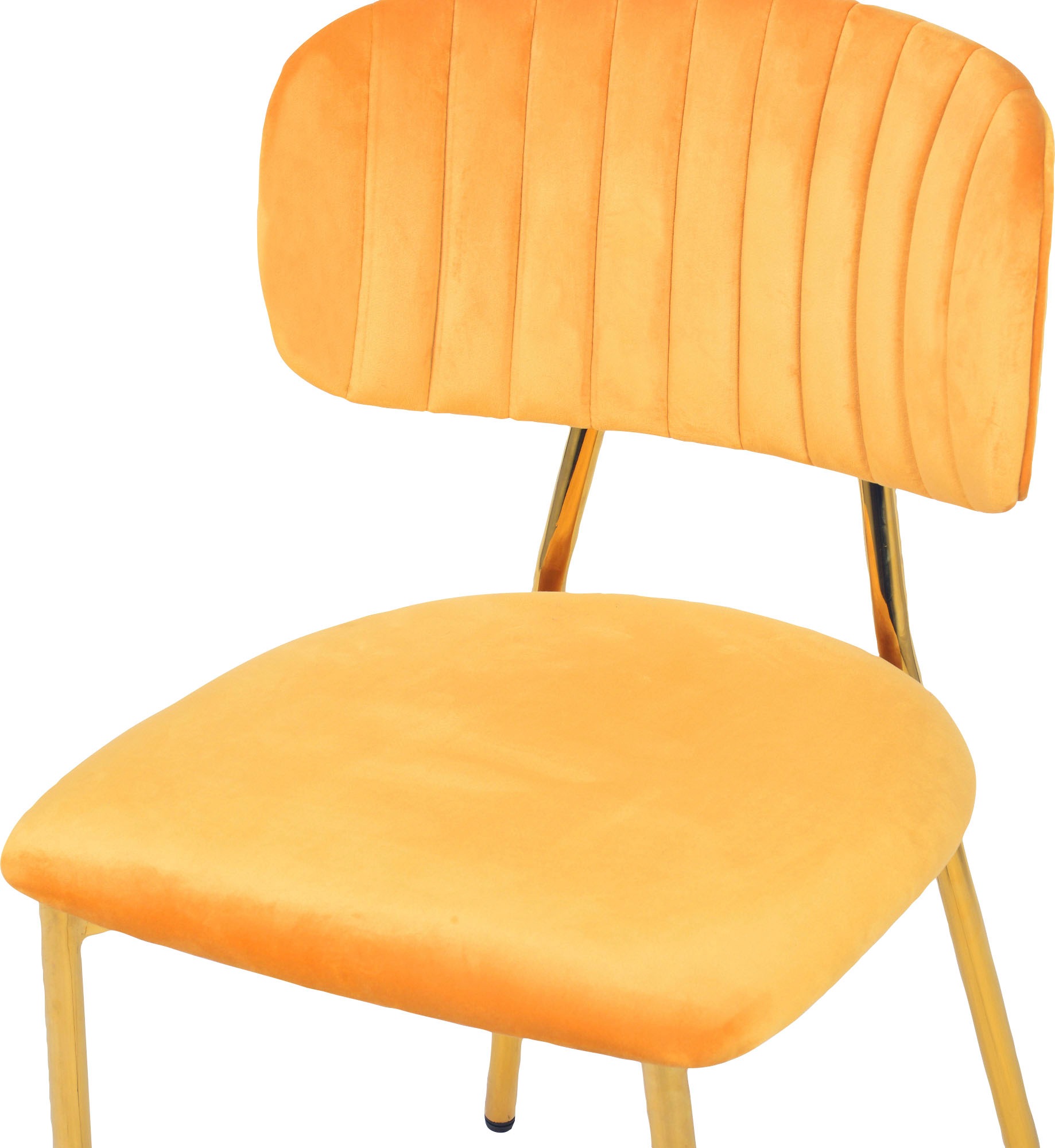 Kayoom Esszimmerstuhl »Stuhl Kian 125 2er-Set,filigranes Metallgestell,pflegeleicht Samtbezug«, (Set), 2 St., Stoffbezug, samtweicher Bezug, pflegeleichter Samtbezug