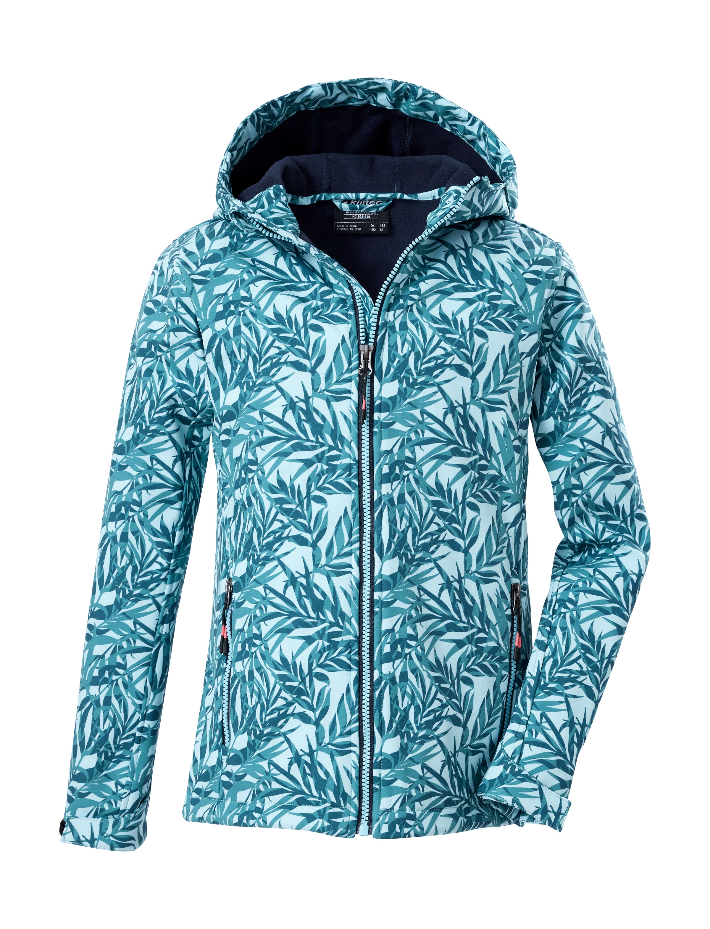 Killtec Softshelljacke »Mädchen Softshelljacke Print«, Wasserdicht, windabweisend, atmungsaktiv, modischer Print, PFAS-frei