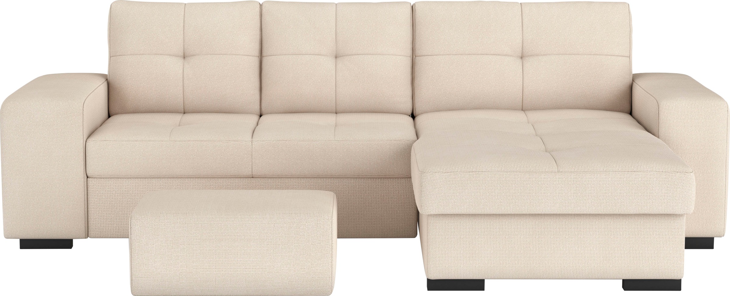 COTTA Ecksofa »Mattina L-Form«, mit Hocker, wahlweise mit Bettfunktion & Be günstig online kaufen
