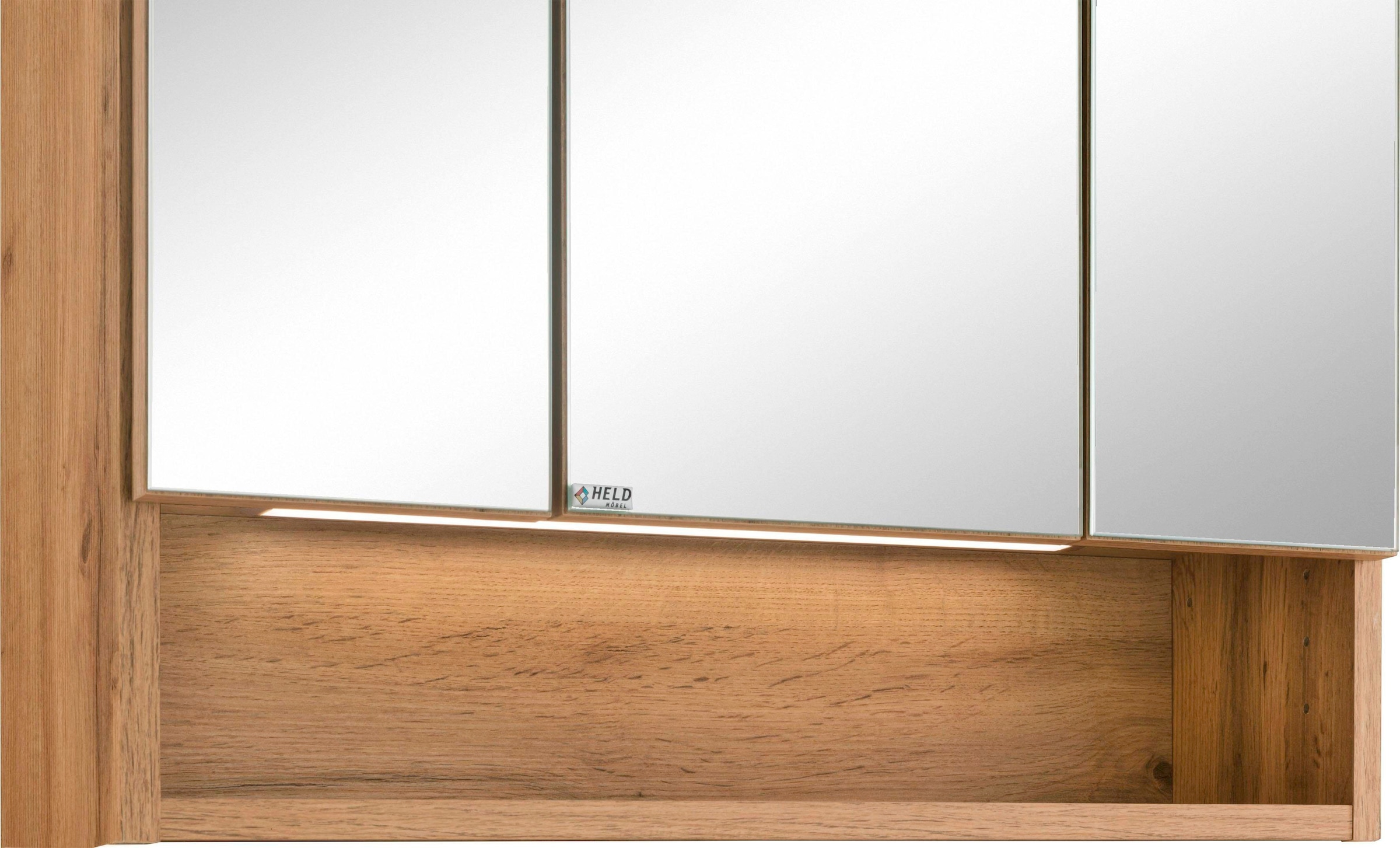 HELD MÖBEL Spiegelschrank »Soria«, mit LED Beleuchtung jetzt im %Sale | Regale