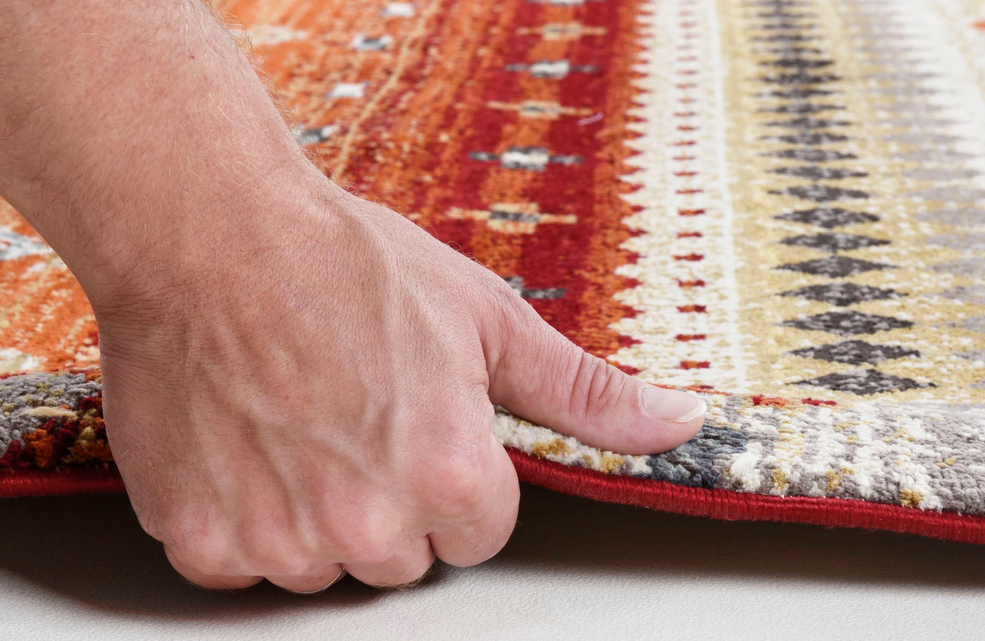 Gino Falcone Teppich »Francesco 24719«, rechteckig, 14 mm Höhe, besonders weich durch Microfaser, ideal im Wohnzimmer & Schlafzimmer