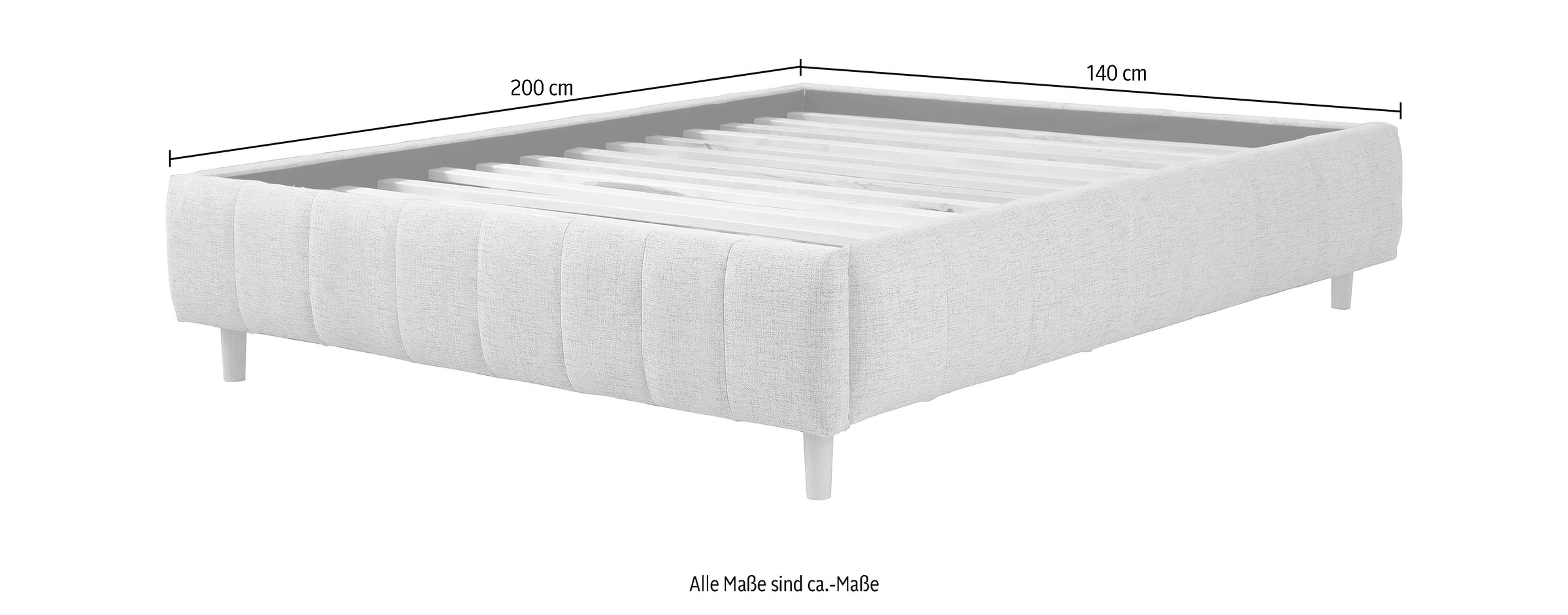 andas Polsterbett »Tarje«, in 5 Breiten, auch in Überlänge 220 cm, incl. Roll-Lattenrost