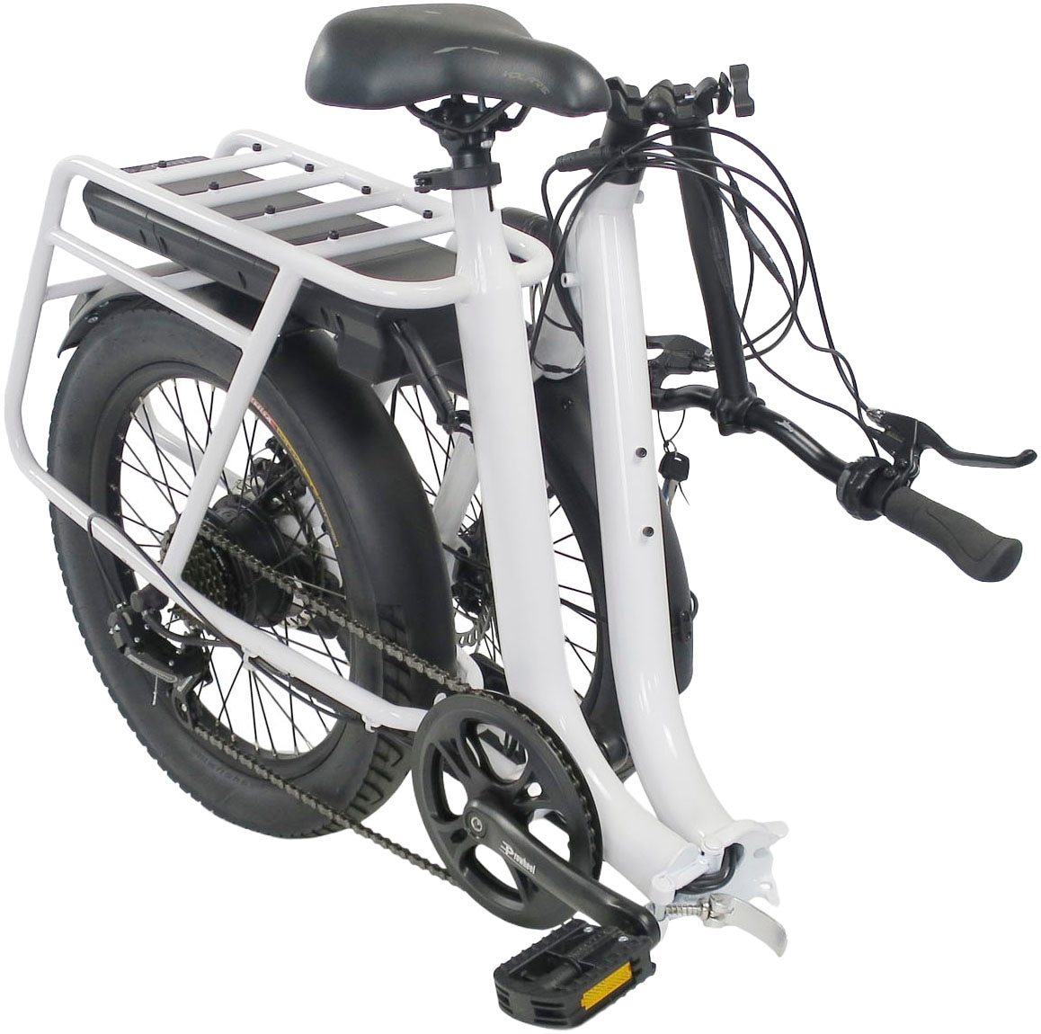LLobe »Elektro Faltrad 20" Neo.cult weiß« 7 Gang Shimano Tourney Schaltwerk Kettenschaltung Heckmotor 250 W