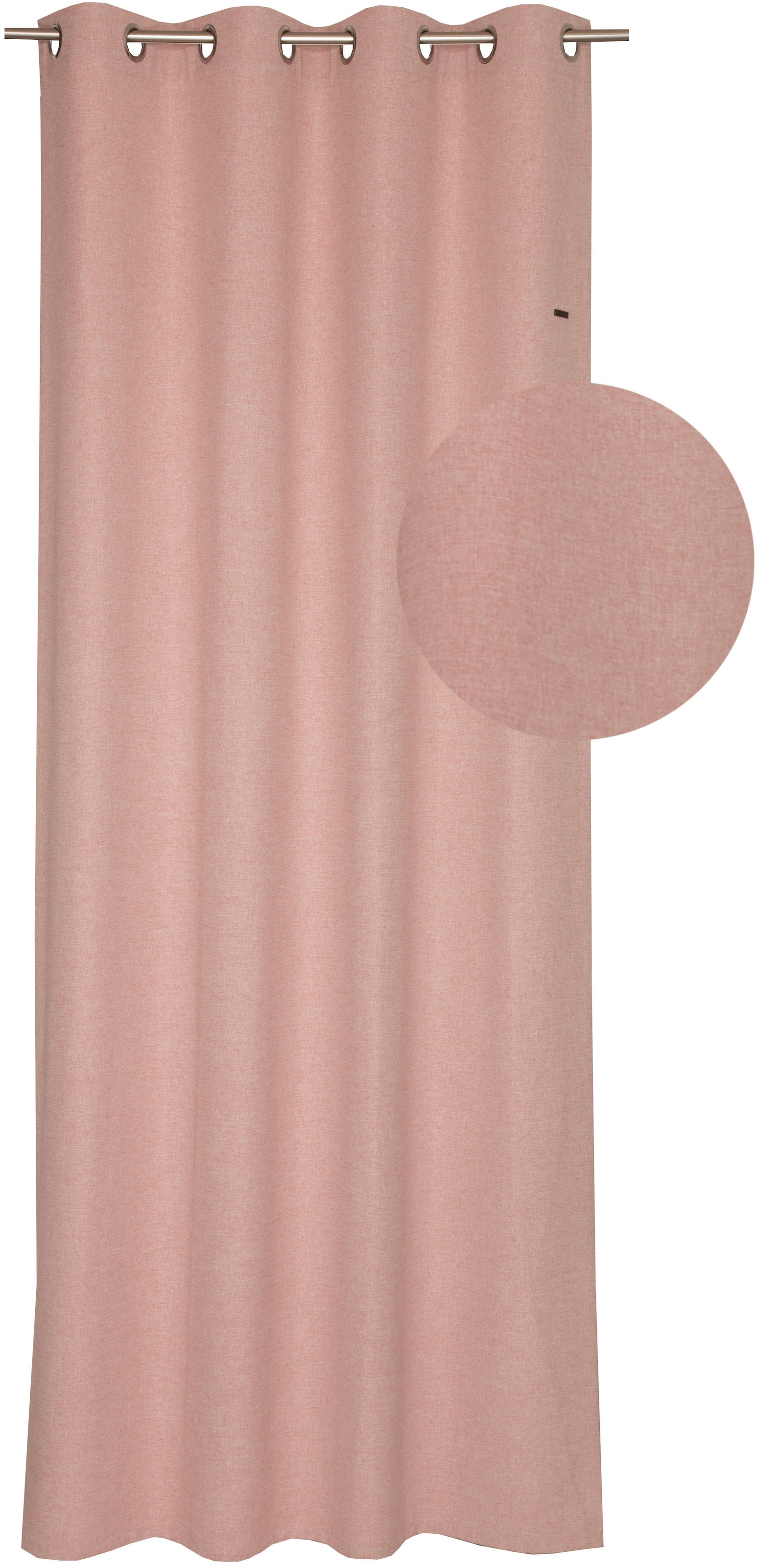 Esprit Vorhang »Harp«, (1 St.), HxB: 250x140, Blickdicht, mit Lederlabel, (BxH) 140 x 250 cm