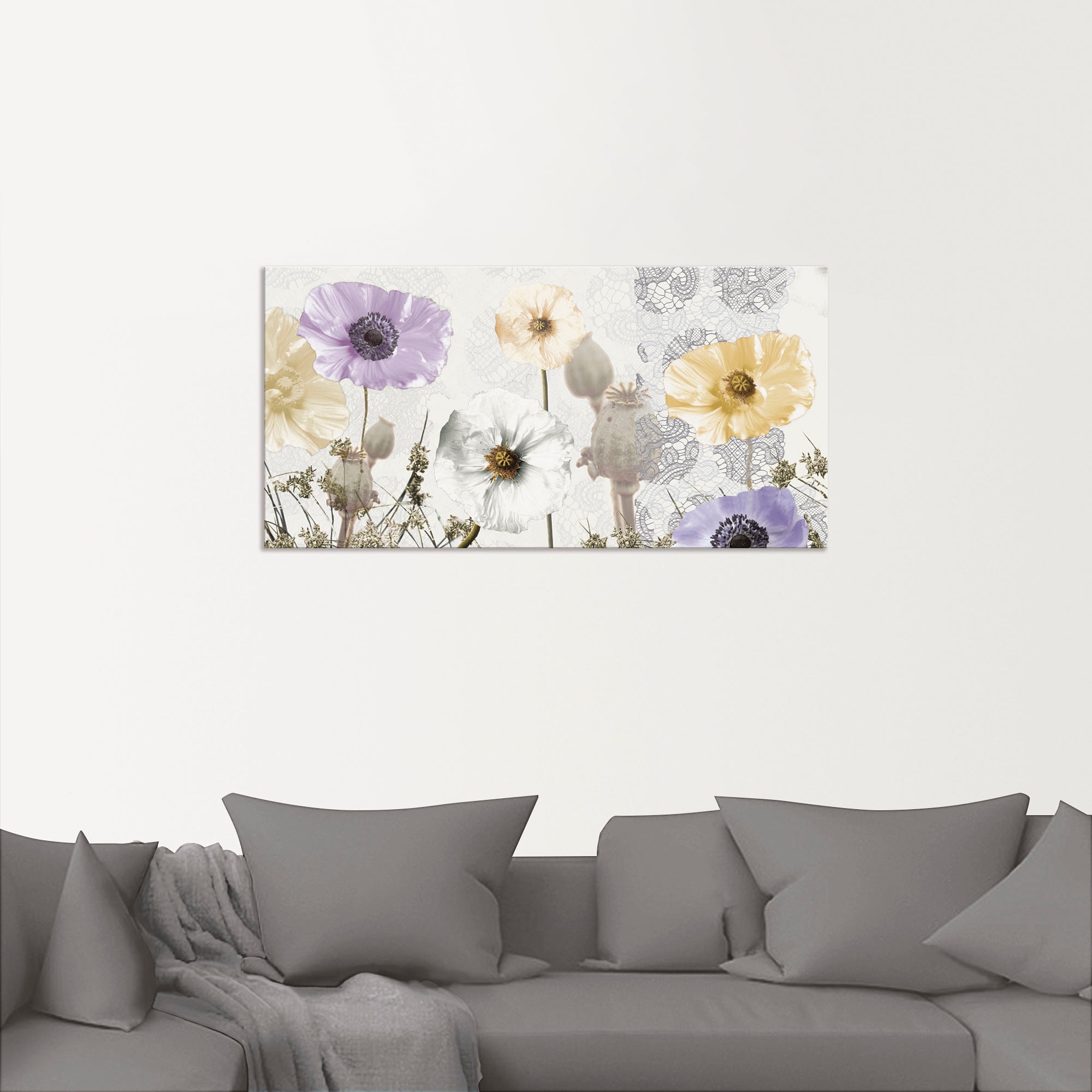 Artland Wandbild "Glänzende Mohnblumen", Blumen, (1 St.), als Alubild, Outd günstig online kaufen