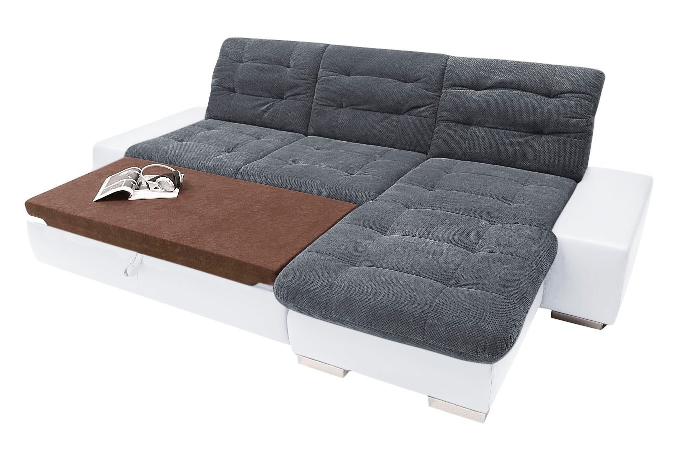 sit&more Ecksofa »Pale L-Form«, inklusive Kopfteilverstellung, wahlweise mit Bettfunktion