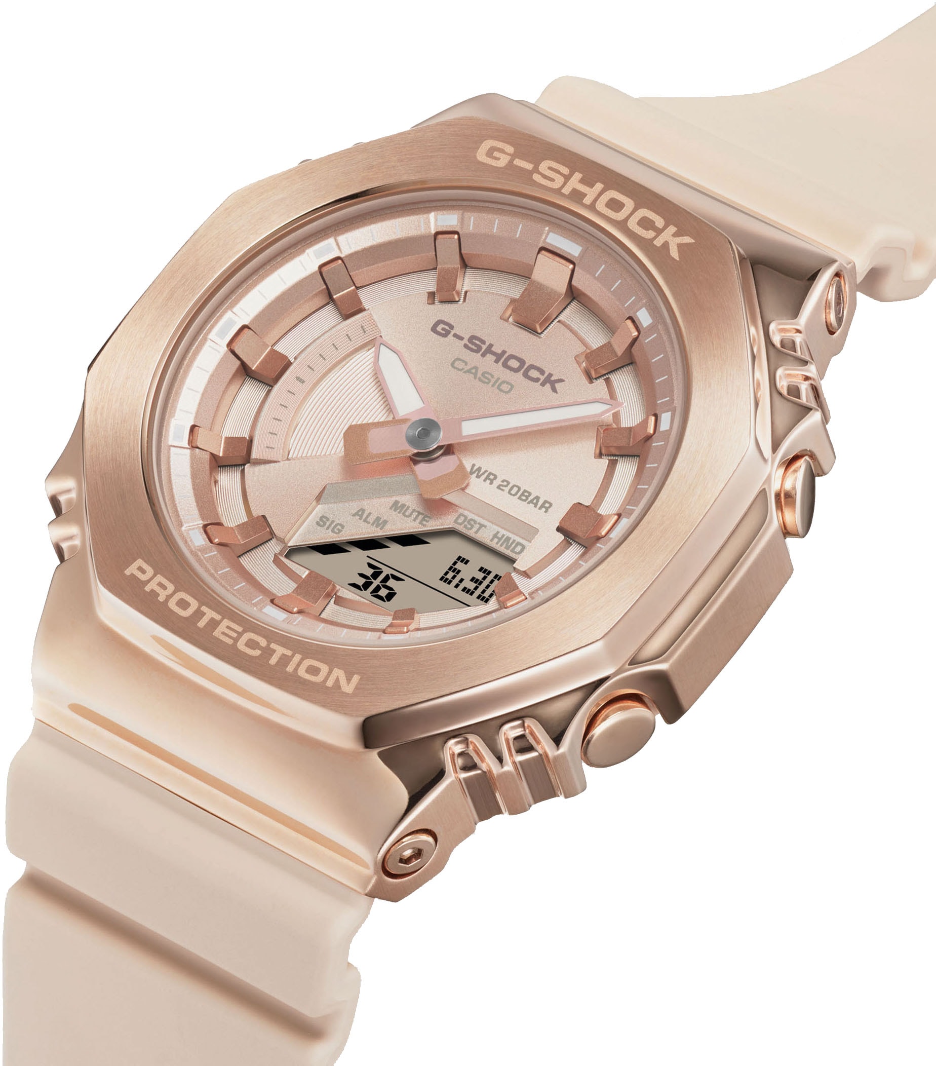 CASIO G-SHOCK Chronograph, Quarzuhr, Armbanduhr,Digitaluhr, bis 20 bar wasserd Damenuhr,Herrenuhr