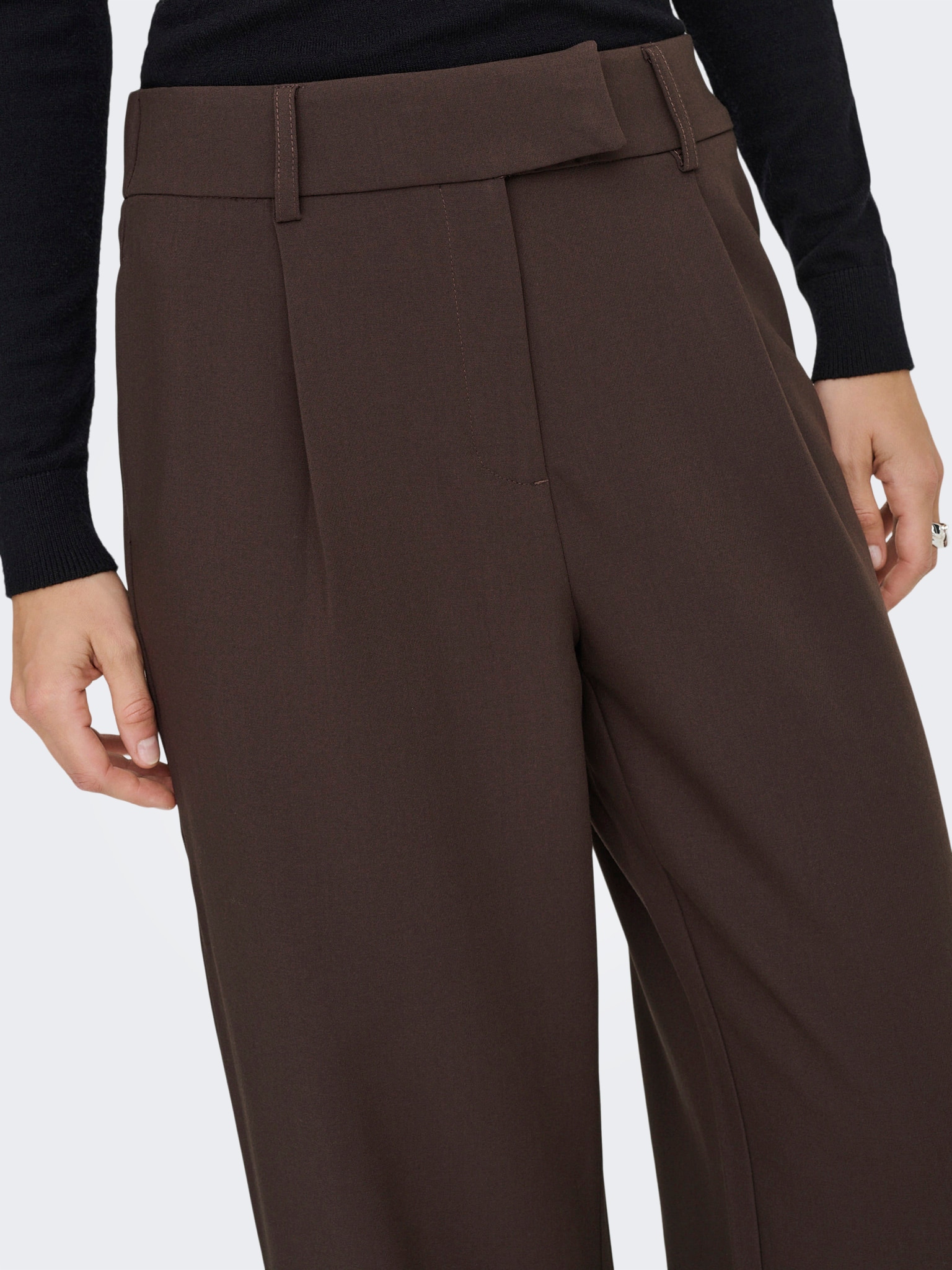 ONLY Anzughose »ONLLINDA-RAVEN HW STR PANTS TLR«  Materialmix