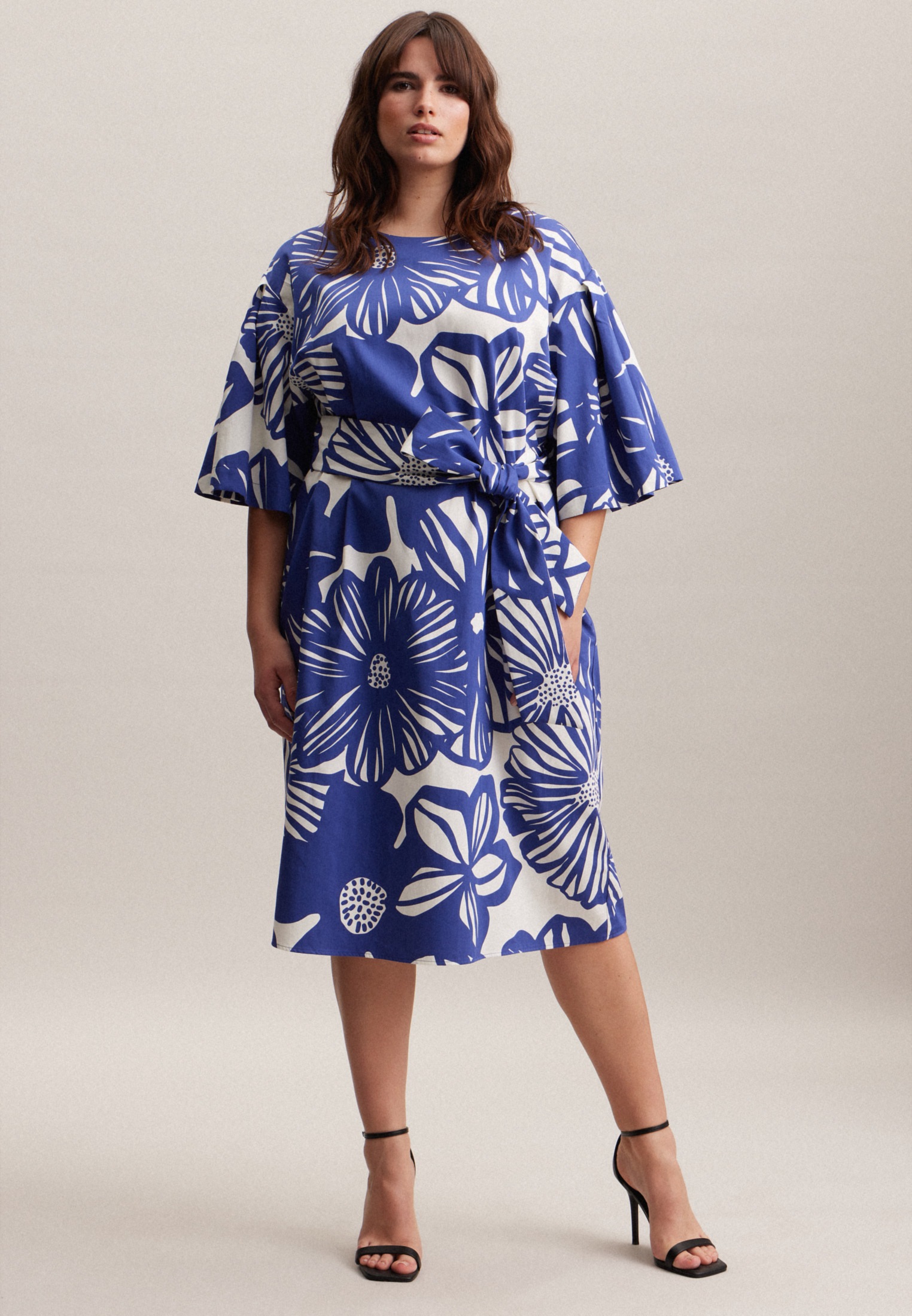 seidensticker Sommerkleid, Kurzarm Rundhals Druck