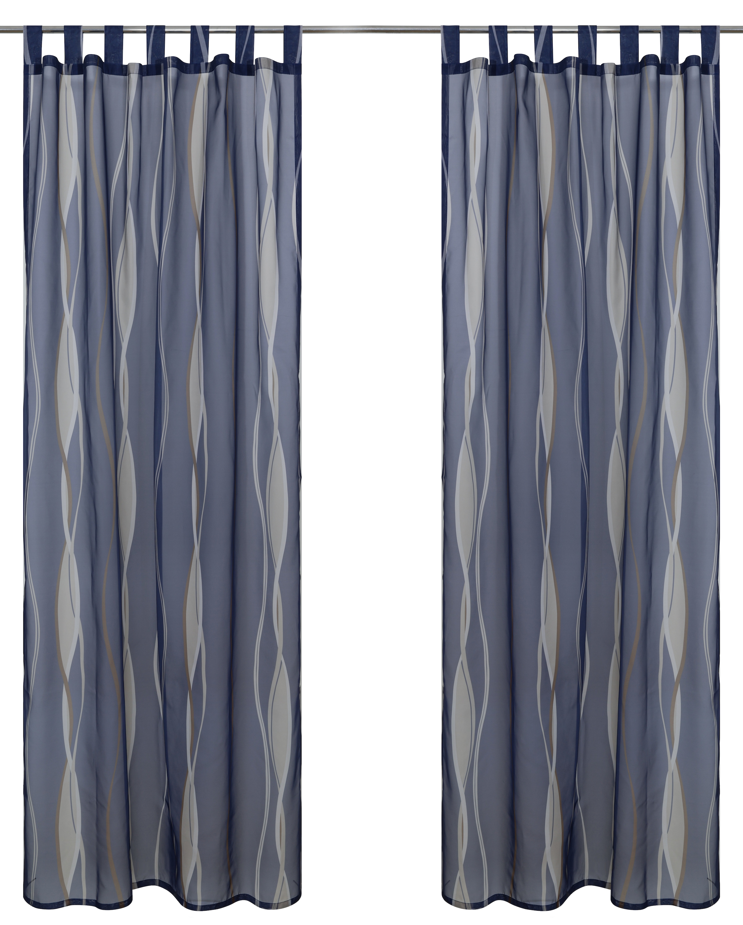 OTTO home Gardine »Dimona« Schlaufen 2 Stk. tlg. 2er-Set, Voile, Polyester, Wellen