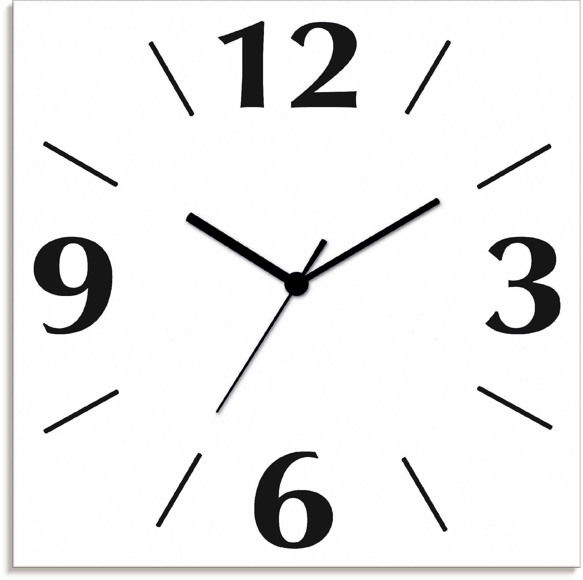 Artland Wanduhr "Uni Trendfarben", wahlweise mit Quarz- oder Funkuhrwerk, l günstig online kaufen