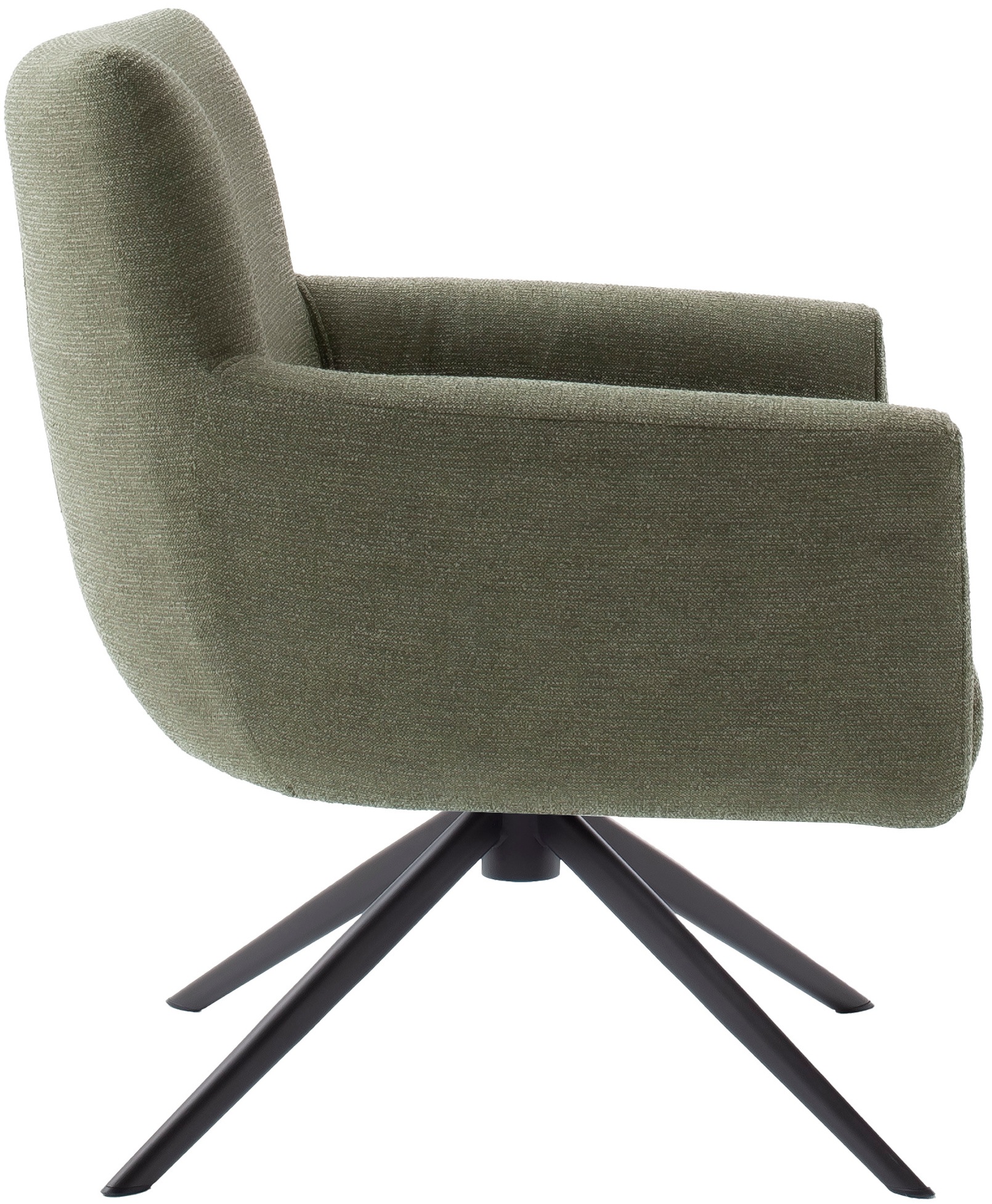 MCA furniture 4-Fußstuhl »WILSON Esszimmerstuhl, Armlehnstuhl, Polsterstuhl, modern«, (Set), 1 St., Flachgewebe, Stuhl, Armlehnenstuhl, drehbar, Taschenfederkern, belastbar 160 kg,XXL
