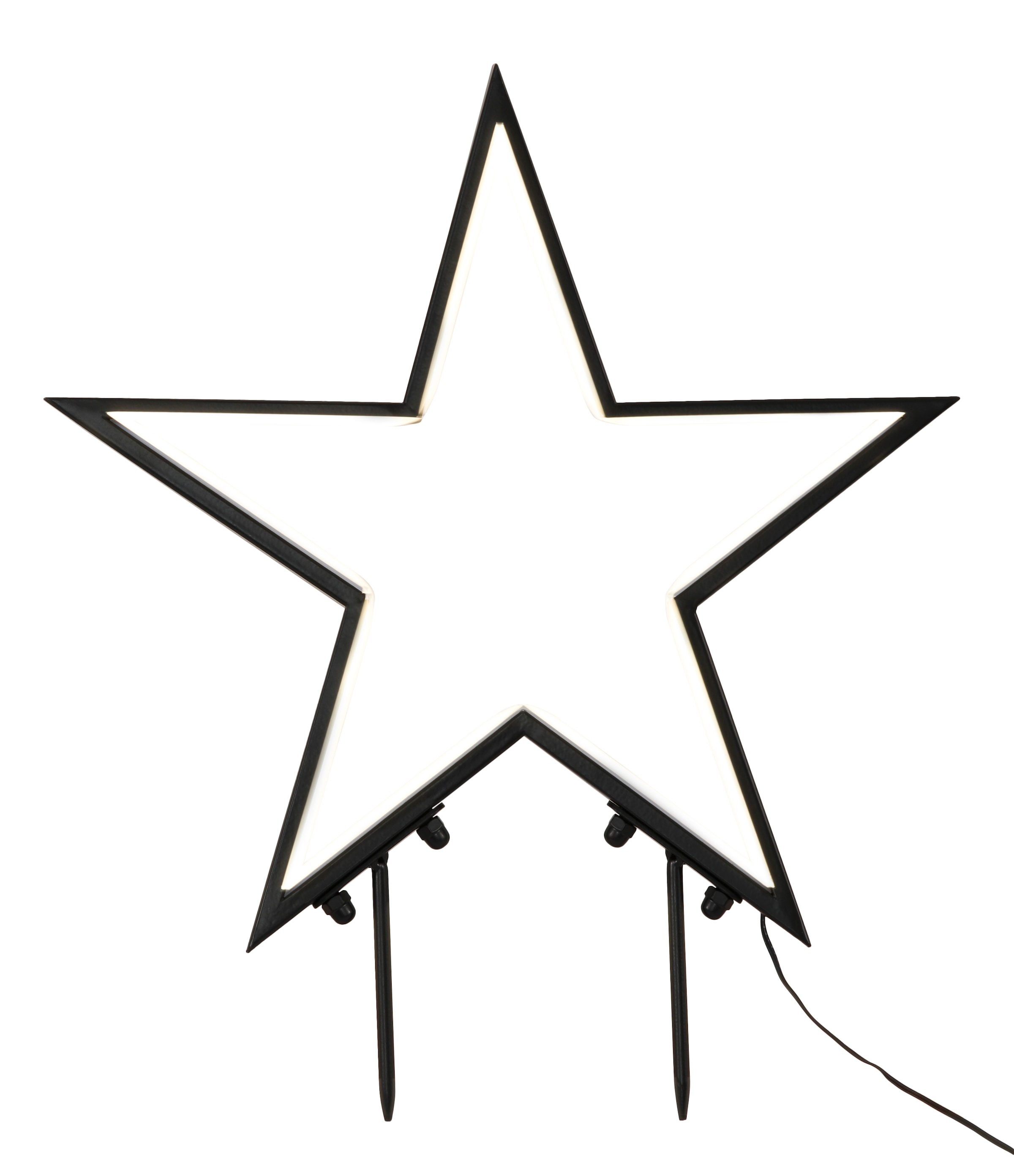 Weihnachtsdeko BONETTI auf aus aussen und Raten Metall, Stern LED bestellen 180 Kunststoff flammig-flammig, »Weihnachtsstern«,