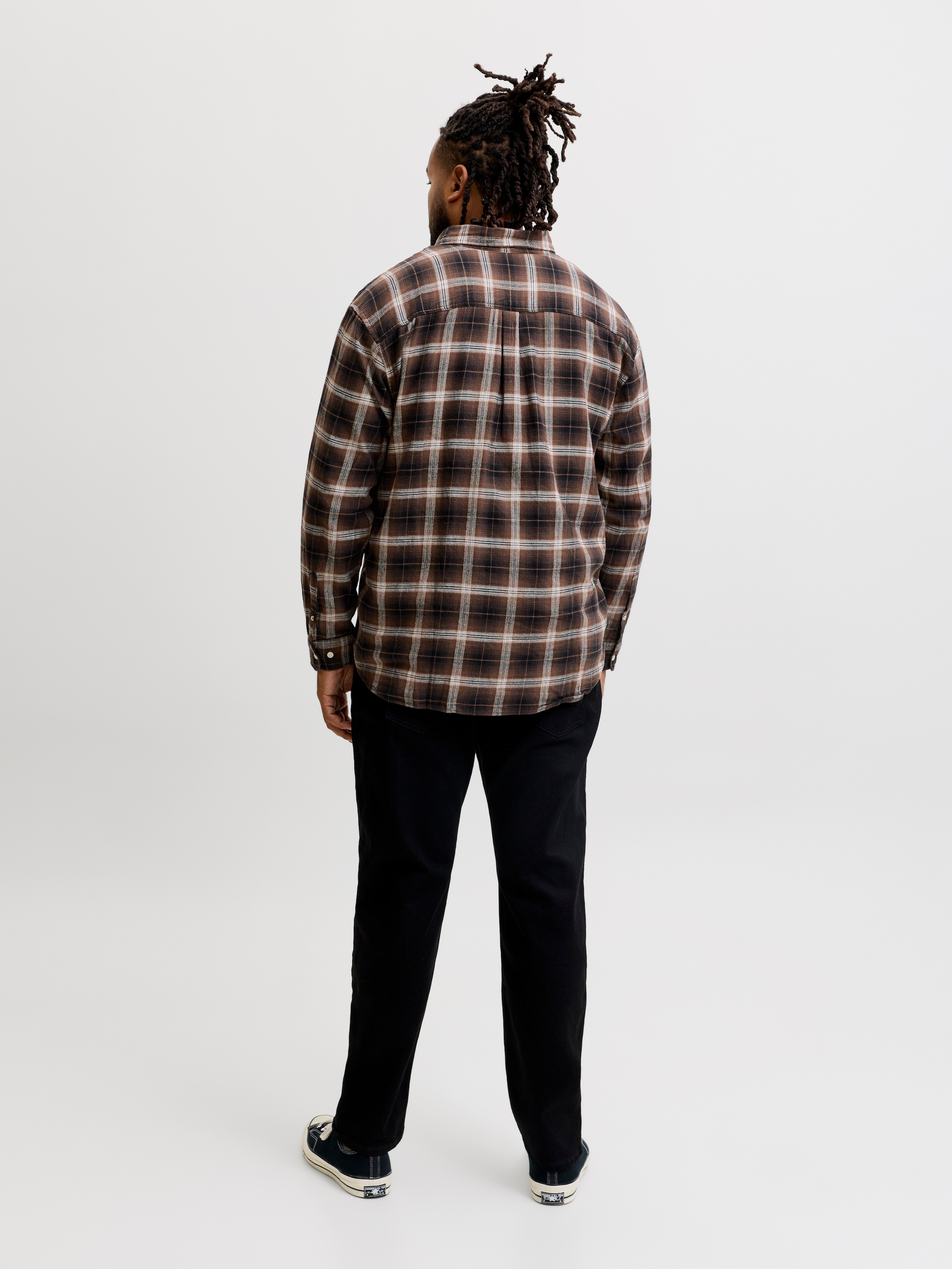Jack & Jones PlusSize Langarmhemd »JJEFIELD CHECK SHIRT LS SN PLS« Baumwolle, relaxed fit