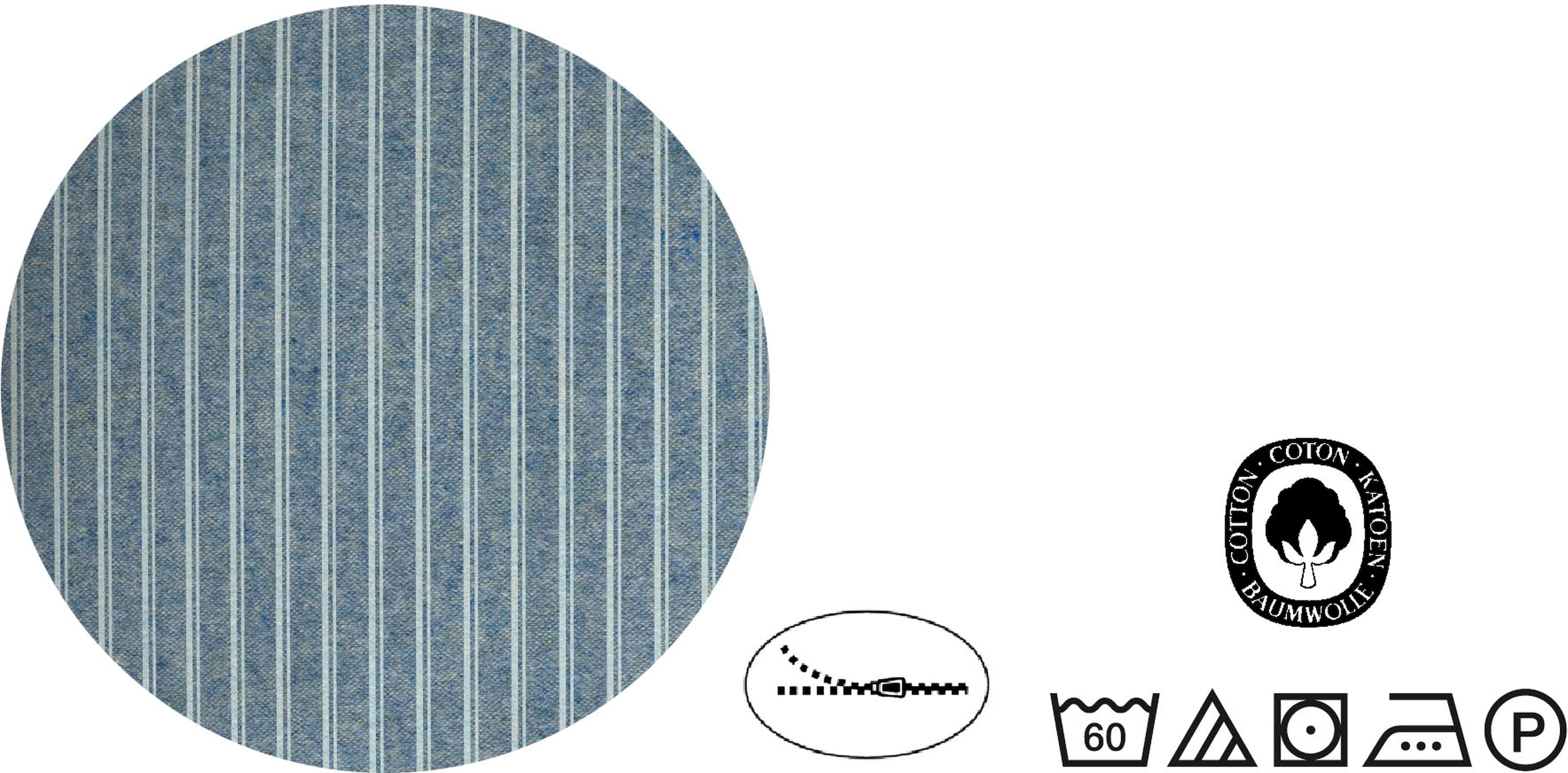 Biberna Wendebettwäsche »Tillmann« 2 Stk. tlg. kuschelig warm im Winter, gestreifte Bettwäsche mit Wendeoptik