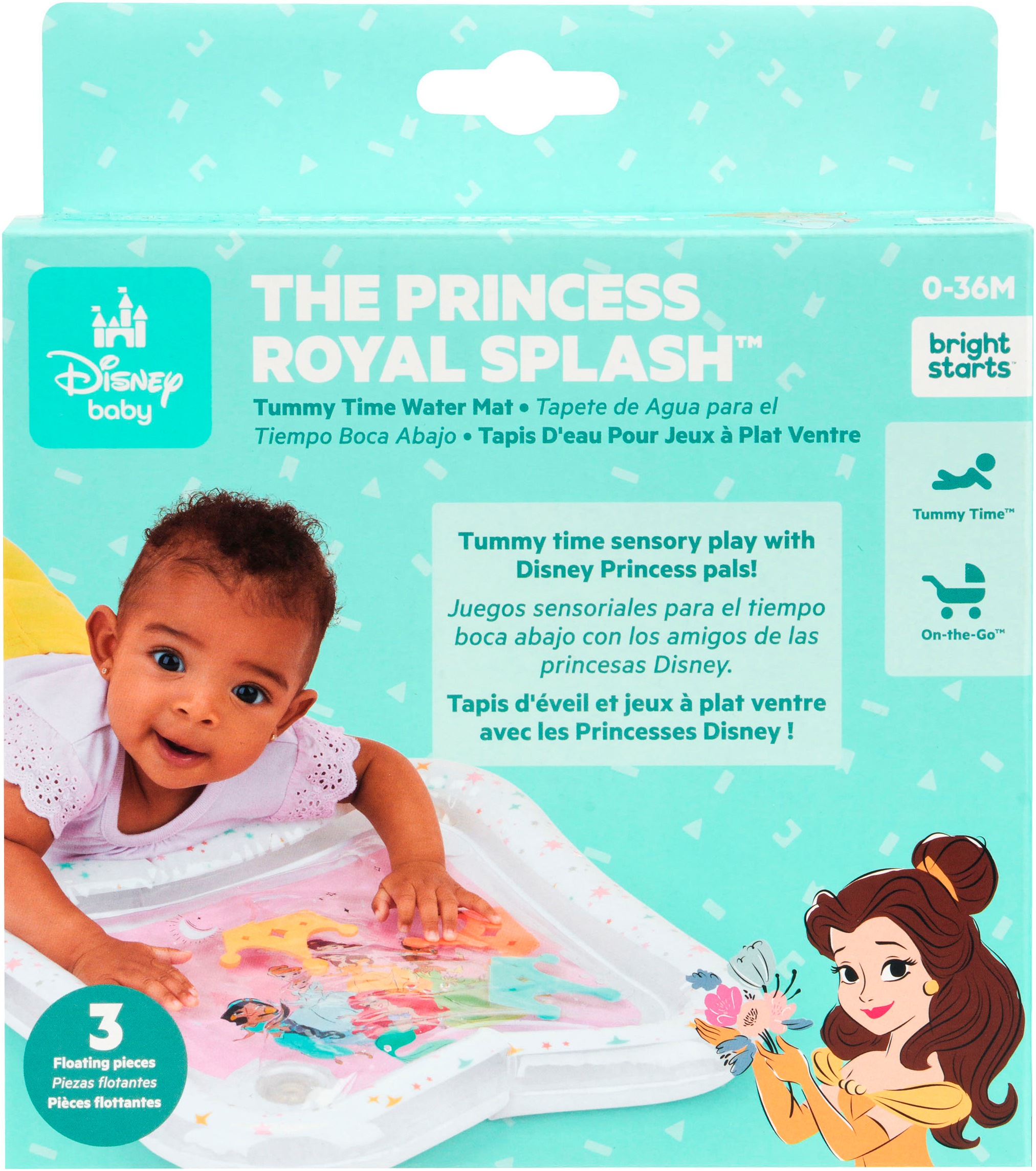 Bright Starts Spielmatte »Bright Starts Disney Princess Royal Splash Water Mat«