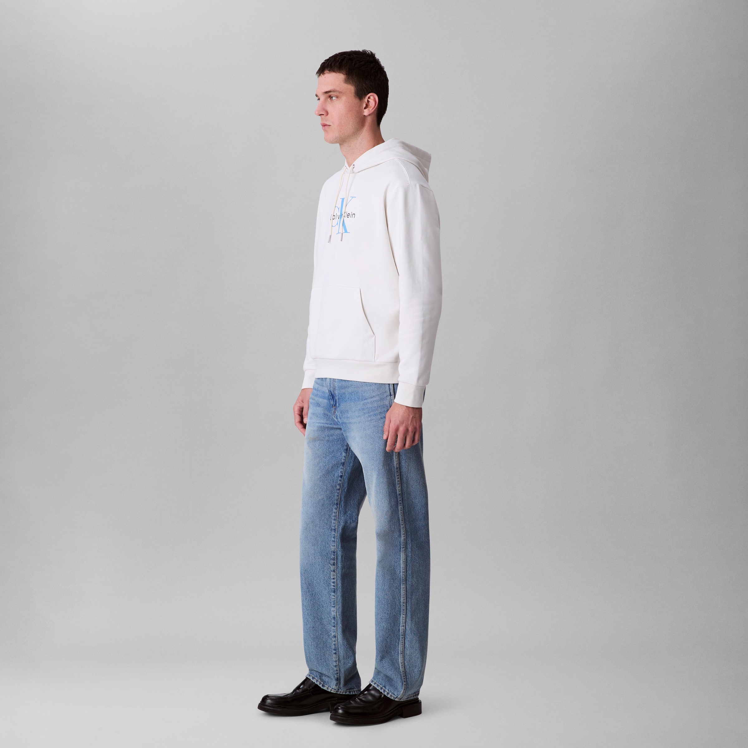 Calvin Klein Jeans Kapuzensweatshirt »400GSM TERRY MONOLOGO HOODIE«, Mit Rundhalsausschnitt