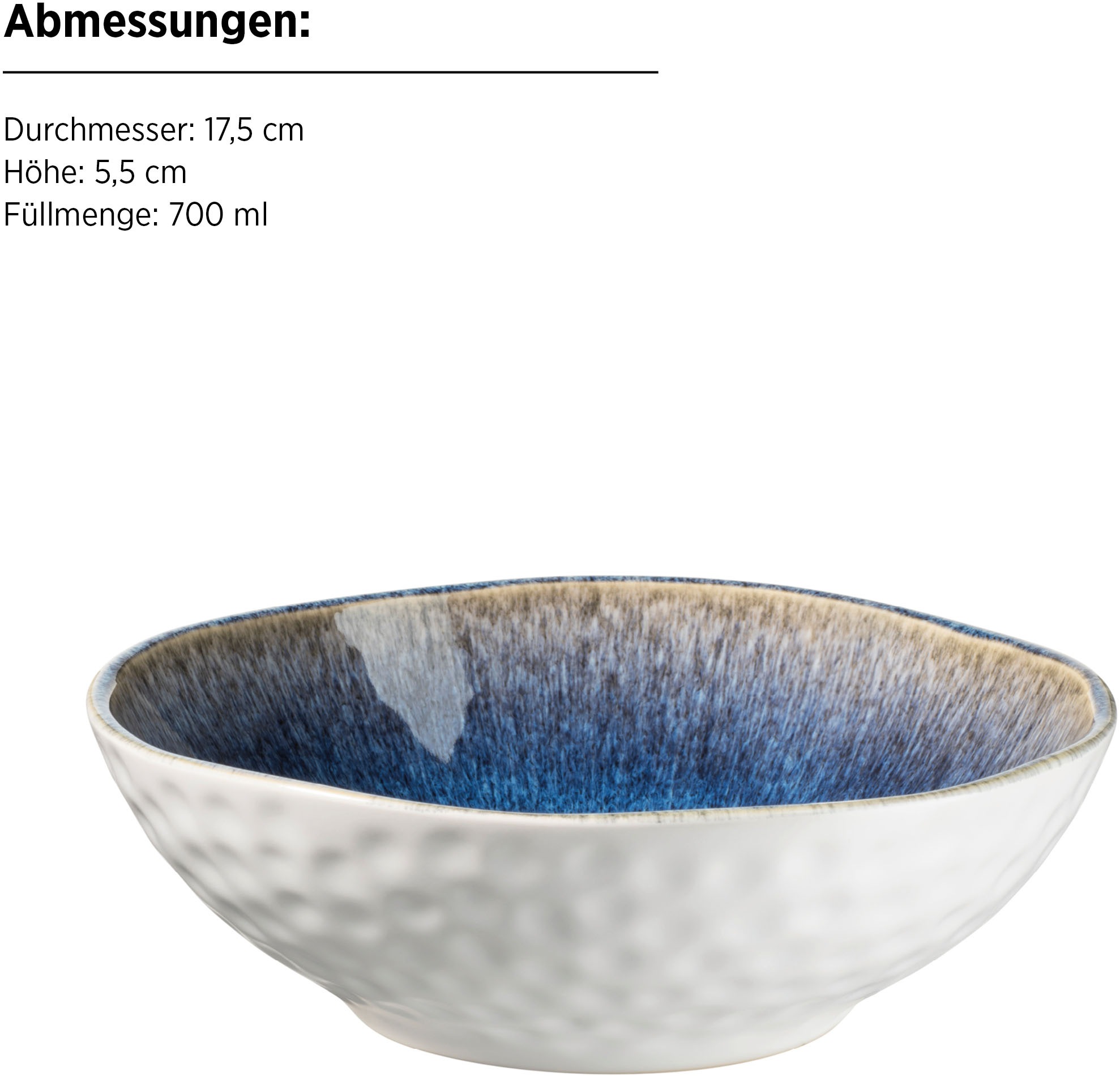 MÄSER Kombiservice »FROZEN, Kombiservice, Steinzeug«, (Set, 16 tlg.), Geschirr-Set, Service