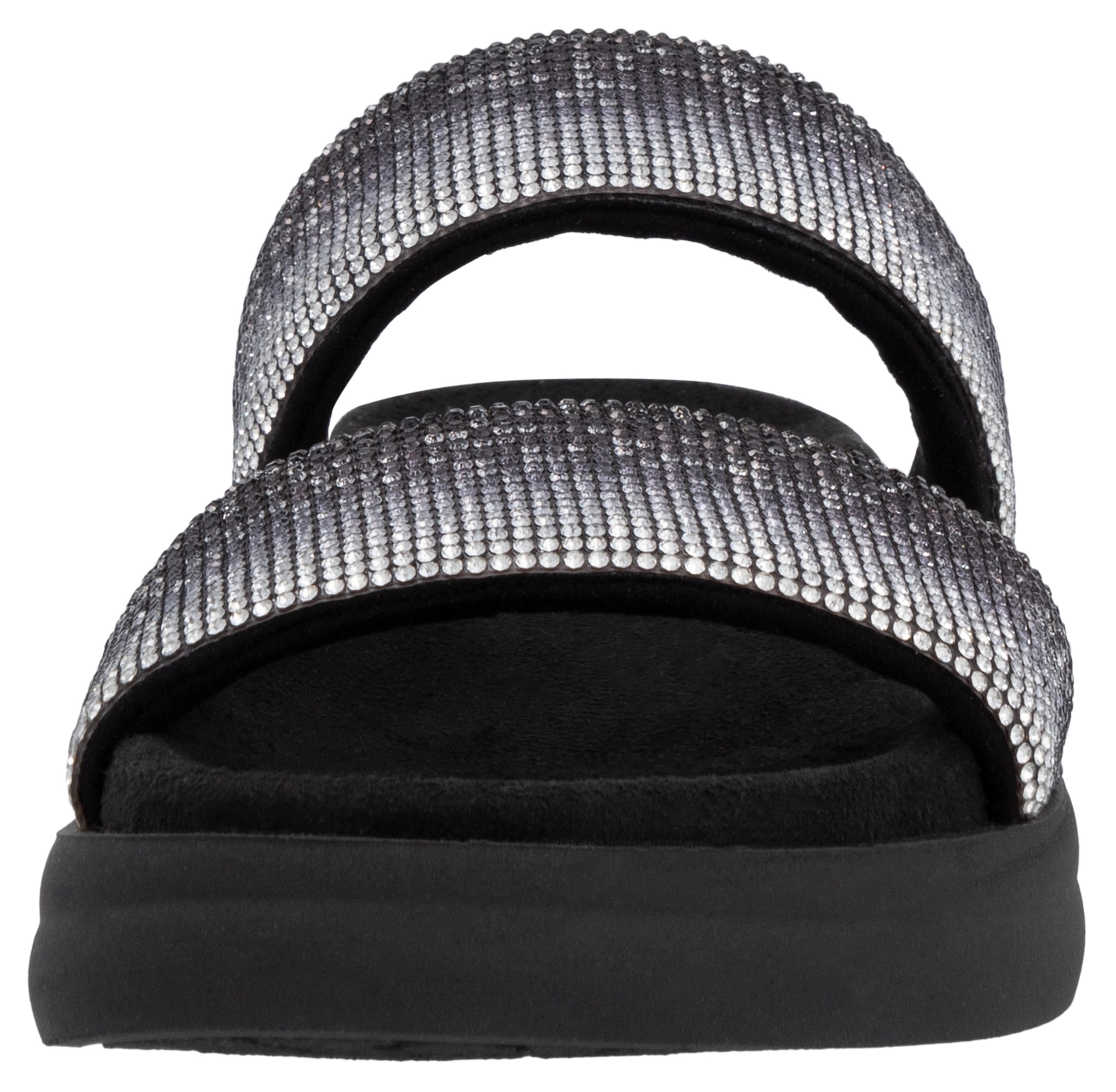 Remonte Pantolette  , Plateau, Sommerschuh, Schlappen mit funkelenden Strasssteinen