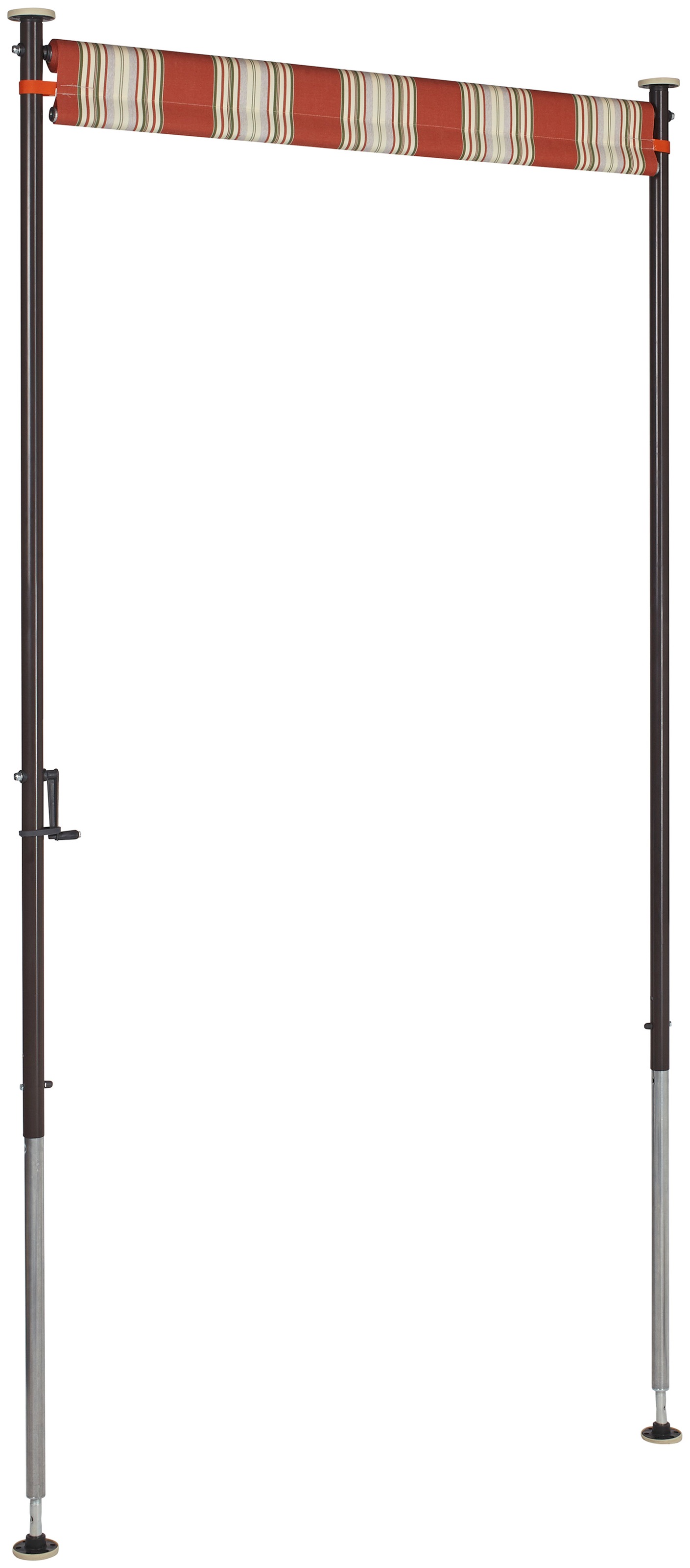 Angerer Freizeitmöbel Klemm-Senkrechtmarkise »Nr. 9300« rot/beige, BxH: 150x275 cm