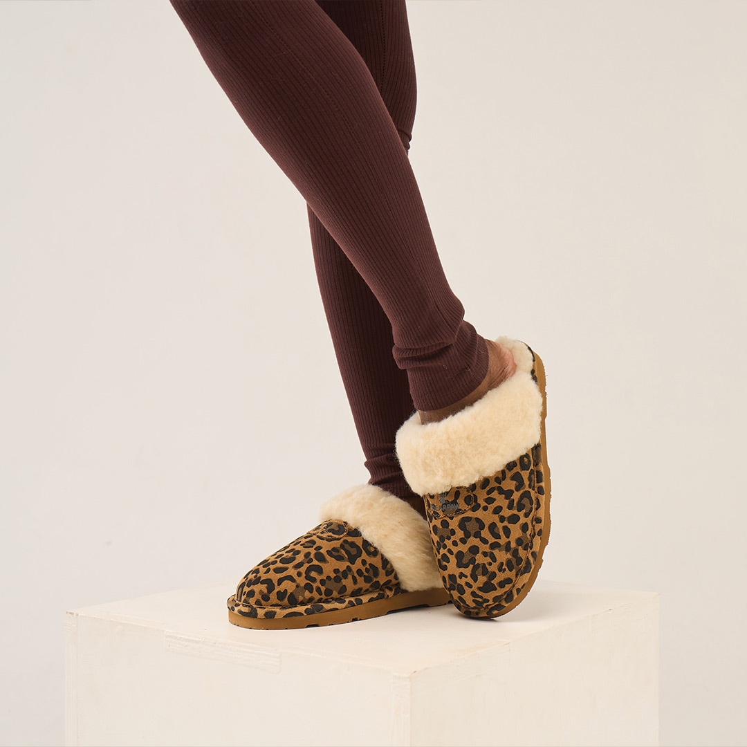 Bearpaw Clog »Loki Exotic«  Home Slipper, Hausschuh, Clog mit Leo-Muster