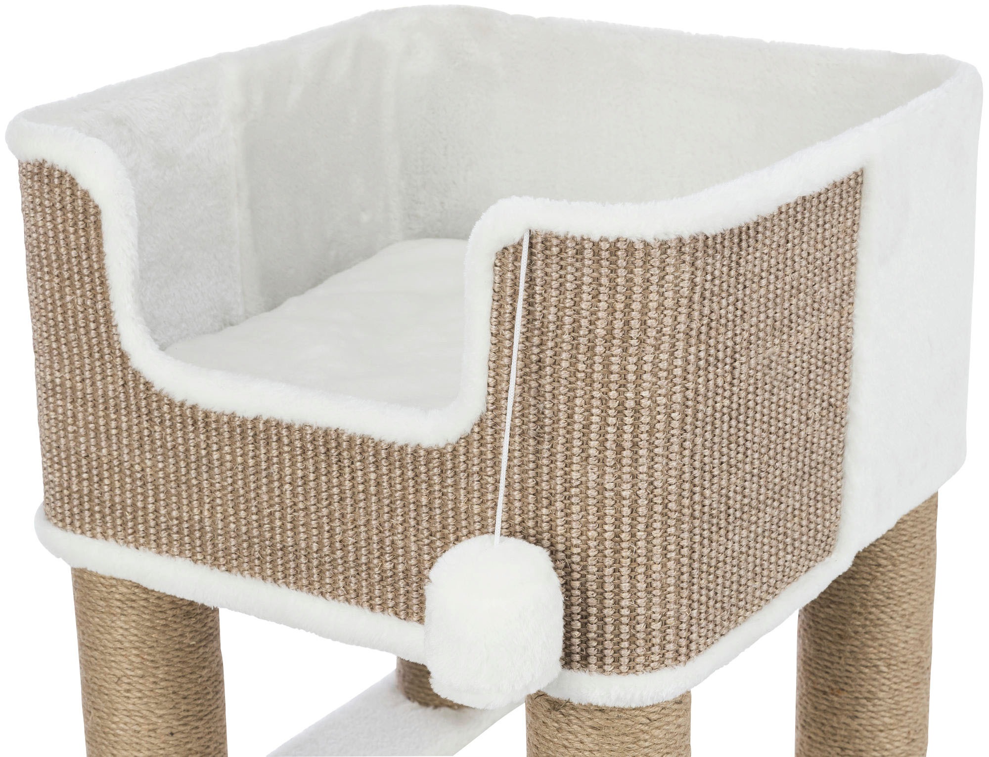 6. Bild von TRIXIE Kratzbaum »Katzen Starter Set Lucano«, hoch, inkl. Napf-Set, Napfunterlage und Rasselbälle-Set