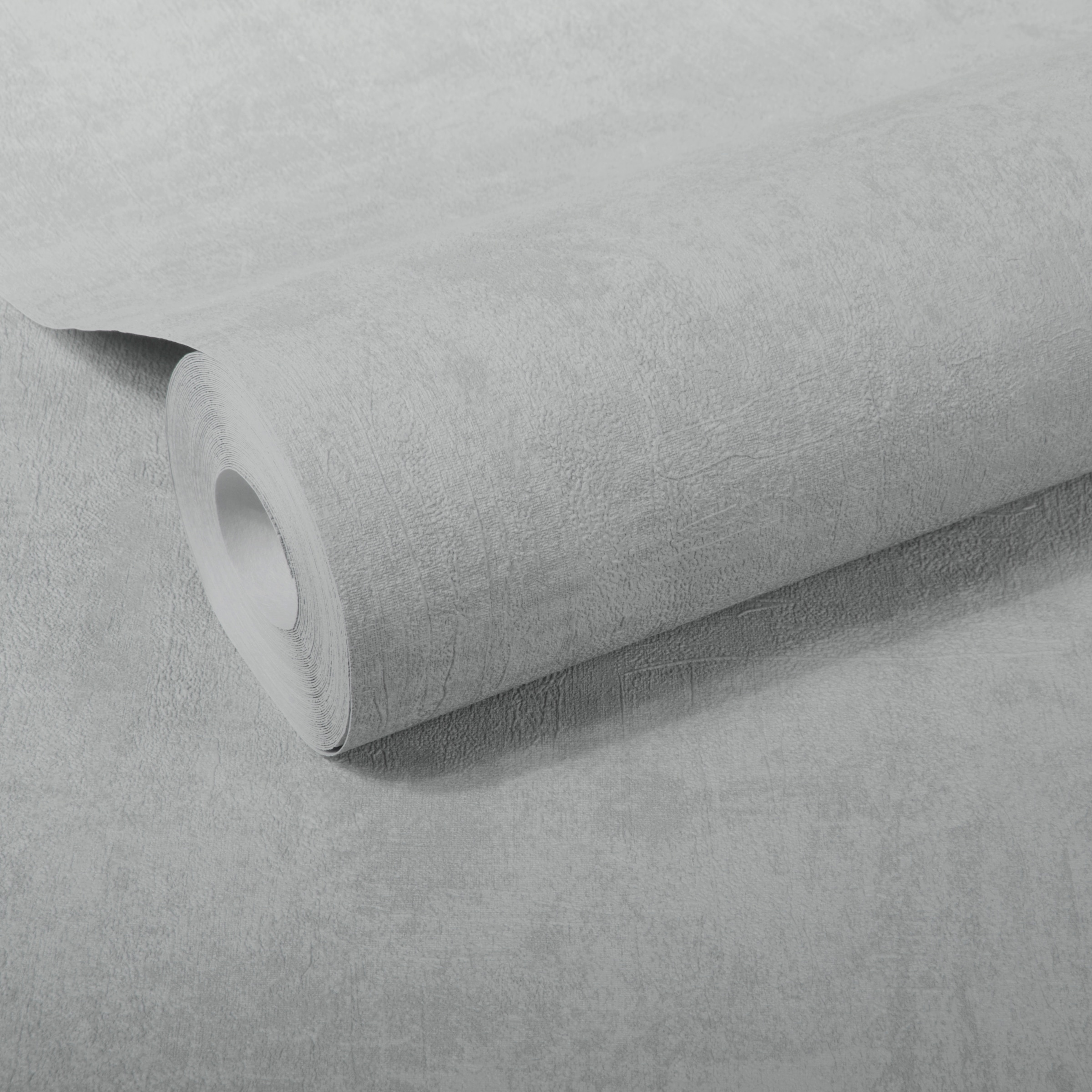 WOW Vliestapete »Beton Uni« Steinoptik geprägt Grau - 10m x 52cm