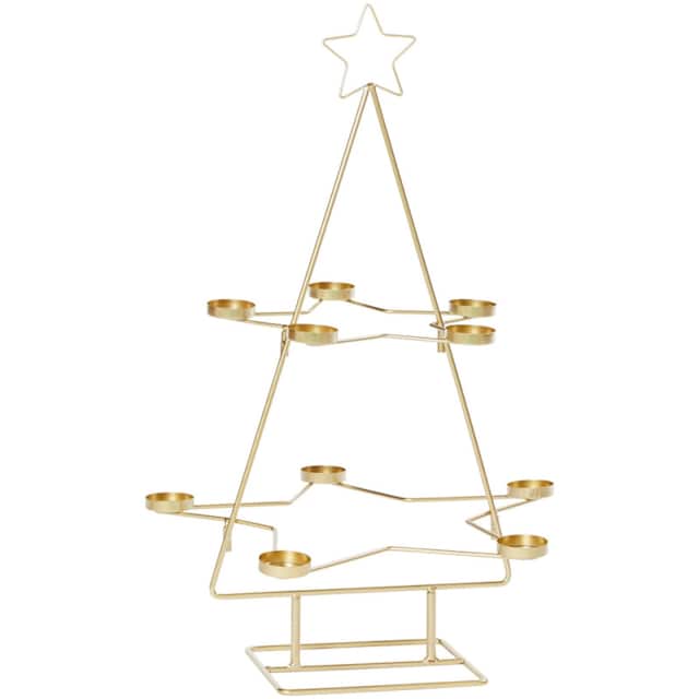Teelichthalter »Weihnachtsbaum«, 10-flammig, Höhe 68 cm auf Rechnung kaufen