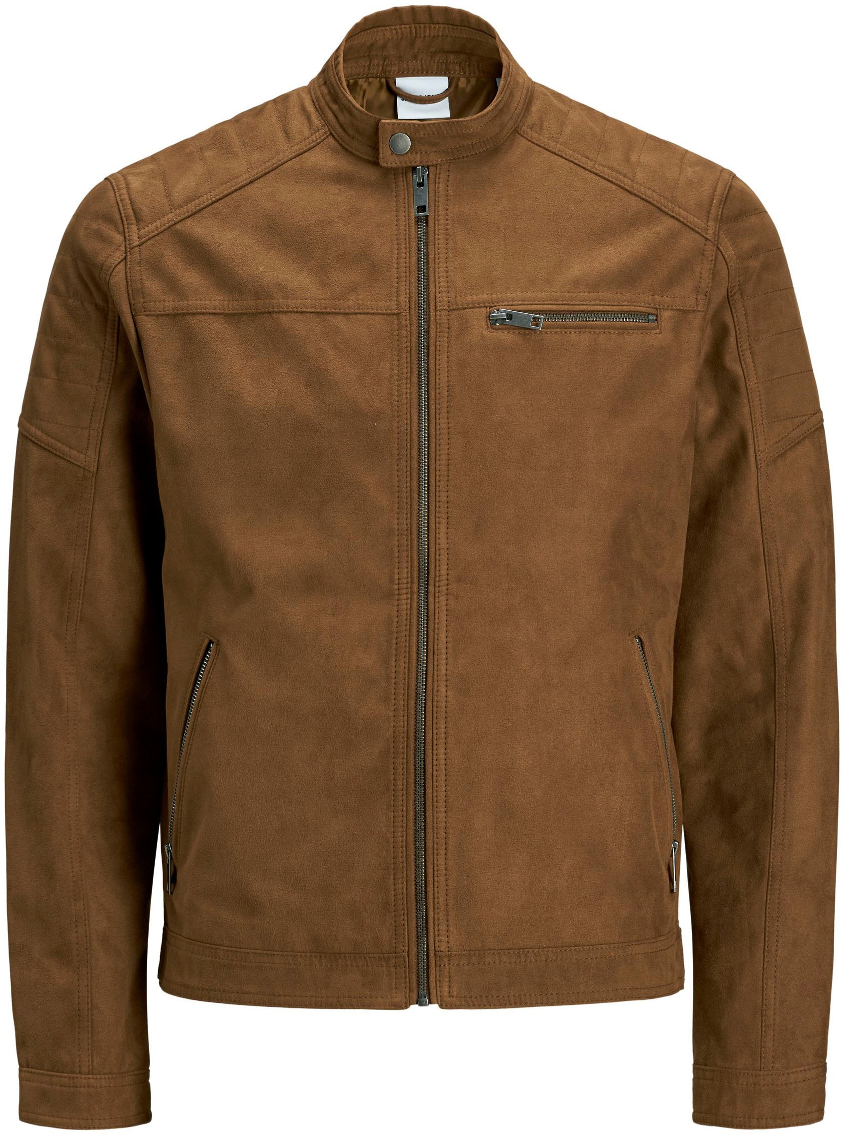 Jack & Jones Bikerjacke »ROCKY JACKET«, ohne Kapuze