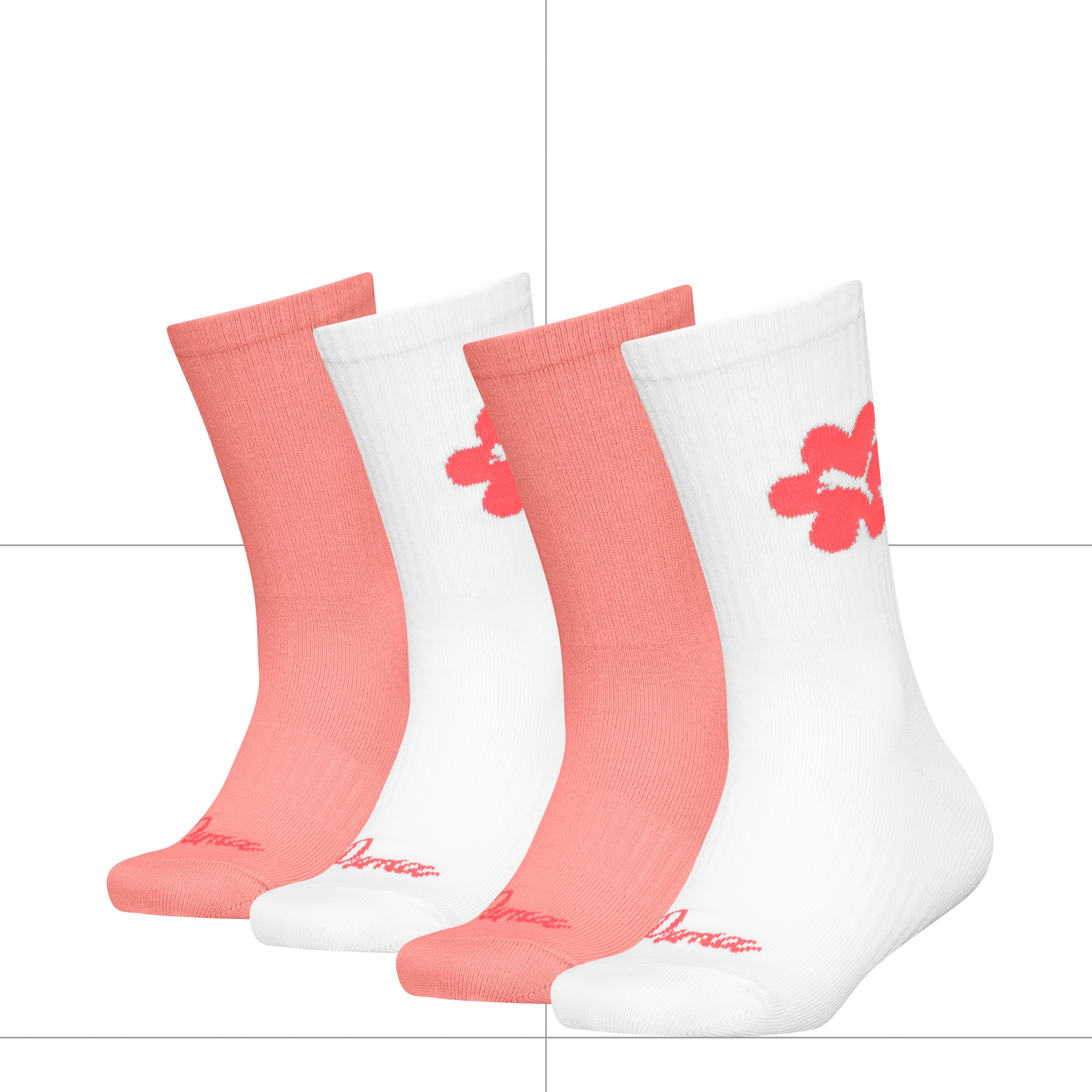 PUMA Kurzsocken, (4er Pack), mit frischer Farbgebung