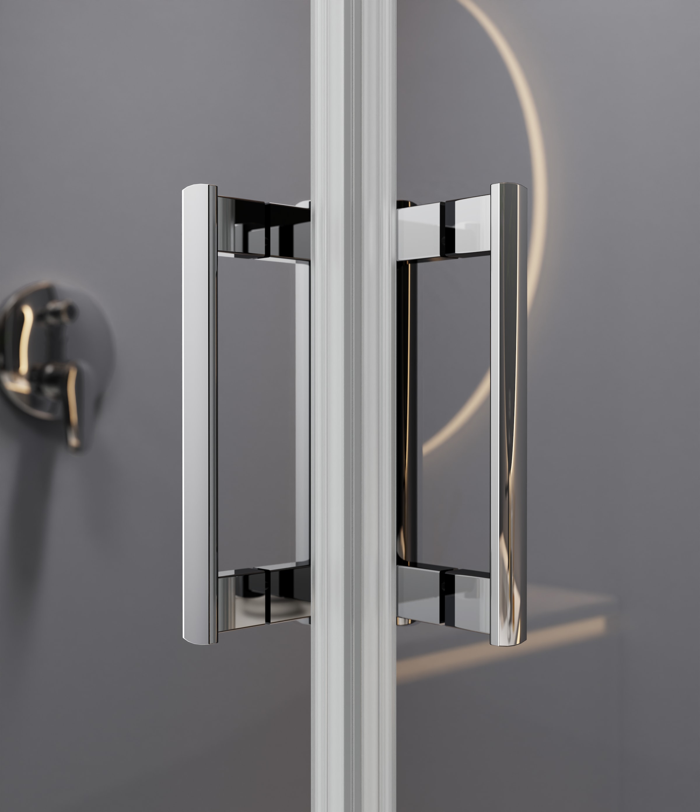 welltime Eckdusche »Trento Slimline« Verstellbereich 80-90cm, 5mm ESG, verbessertes Rollensystem