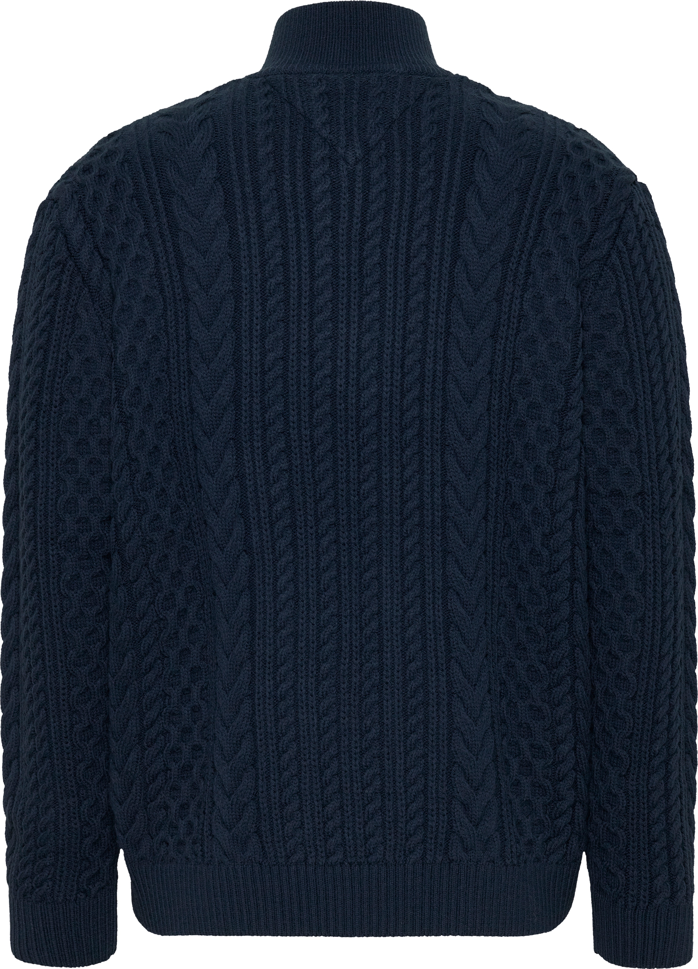 Tommy Jeans Stehkragenpullover »TJM REG CABLE S FLAG 1/4 ZIP«, mit Zopfmuster