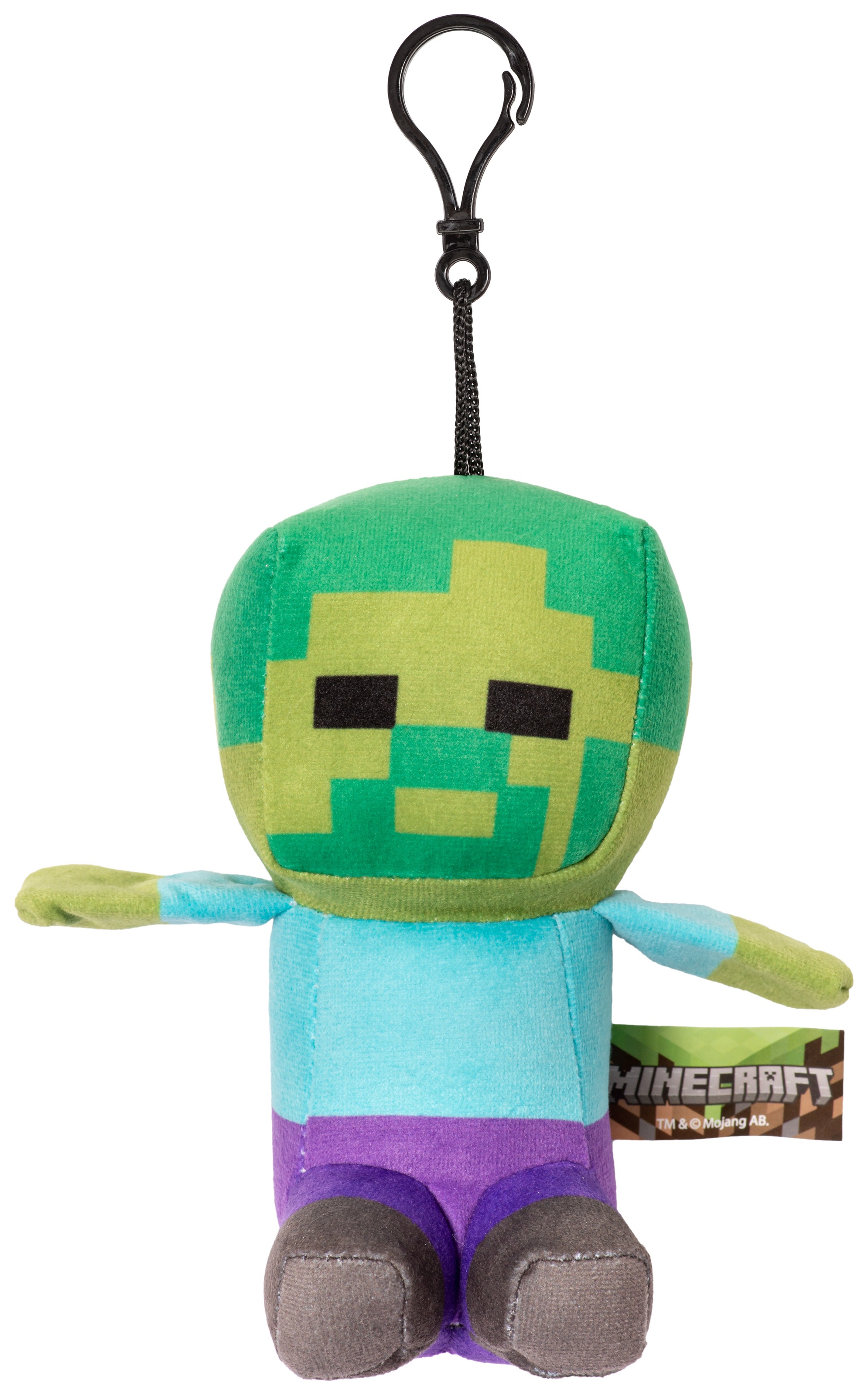 United Labels® Plüschfigur »Minecraft Zombie Plüsch Clip-on 15 cm«, (1 St.)