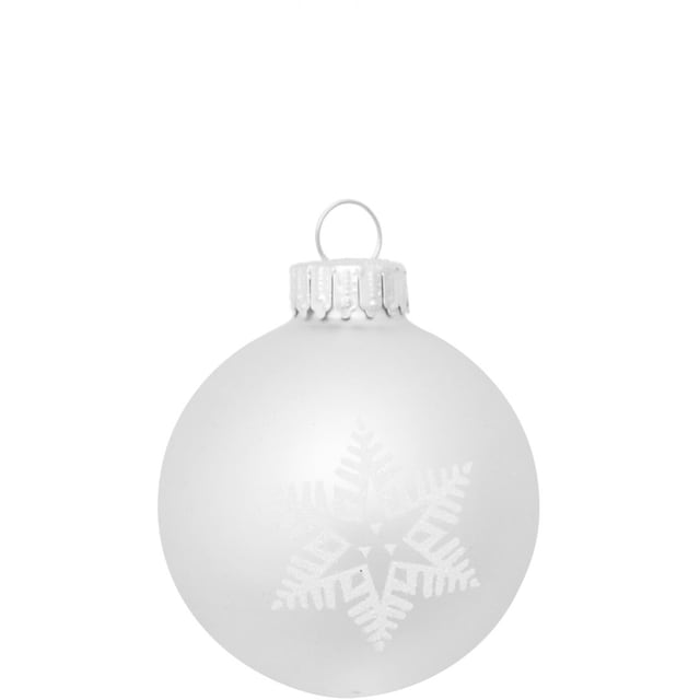 Krebs Glas Lauscha Weihnachtsbaumkugel »Schneeflocke silberfarben«, (Set,  16 St.), Weihnachtsdeko, Christbaumschmuck, Christbaumkugeln aus Glas  online bei